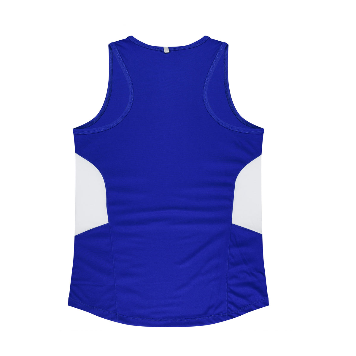 Aussie Pacific Tasman Womens Singlet 2111 in Royal/White, back view