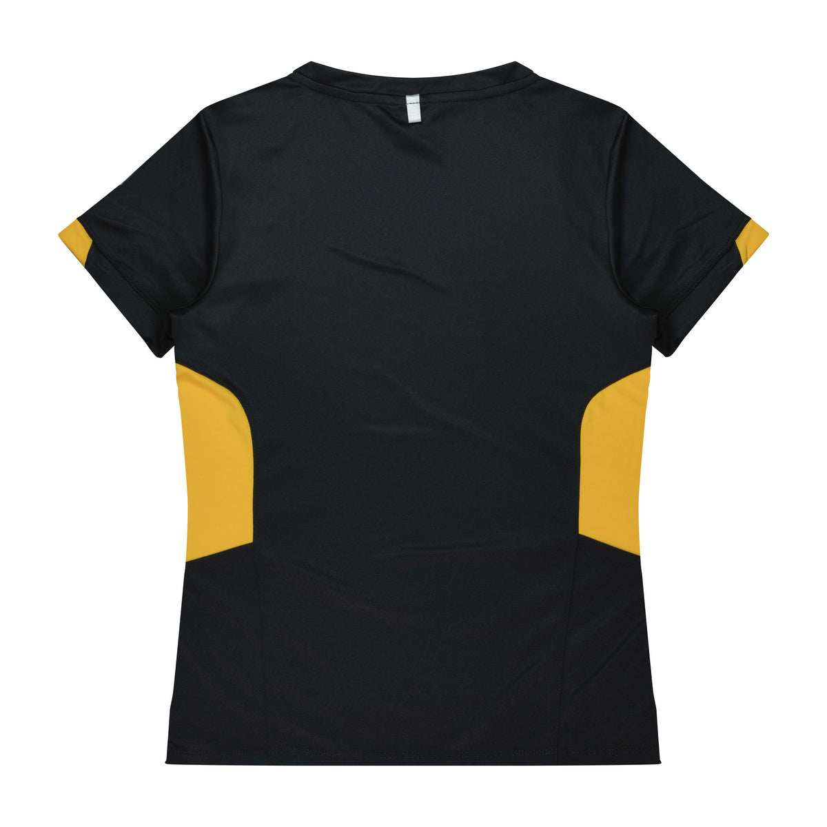 Aussie Pacific Tasman Womens Tee 2211 in Black/Gold, back view