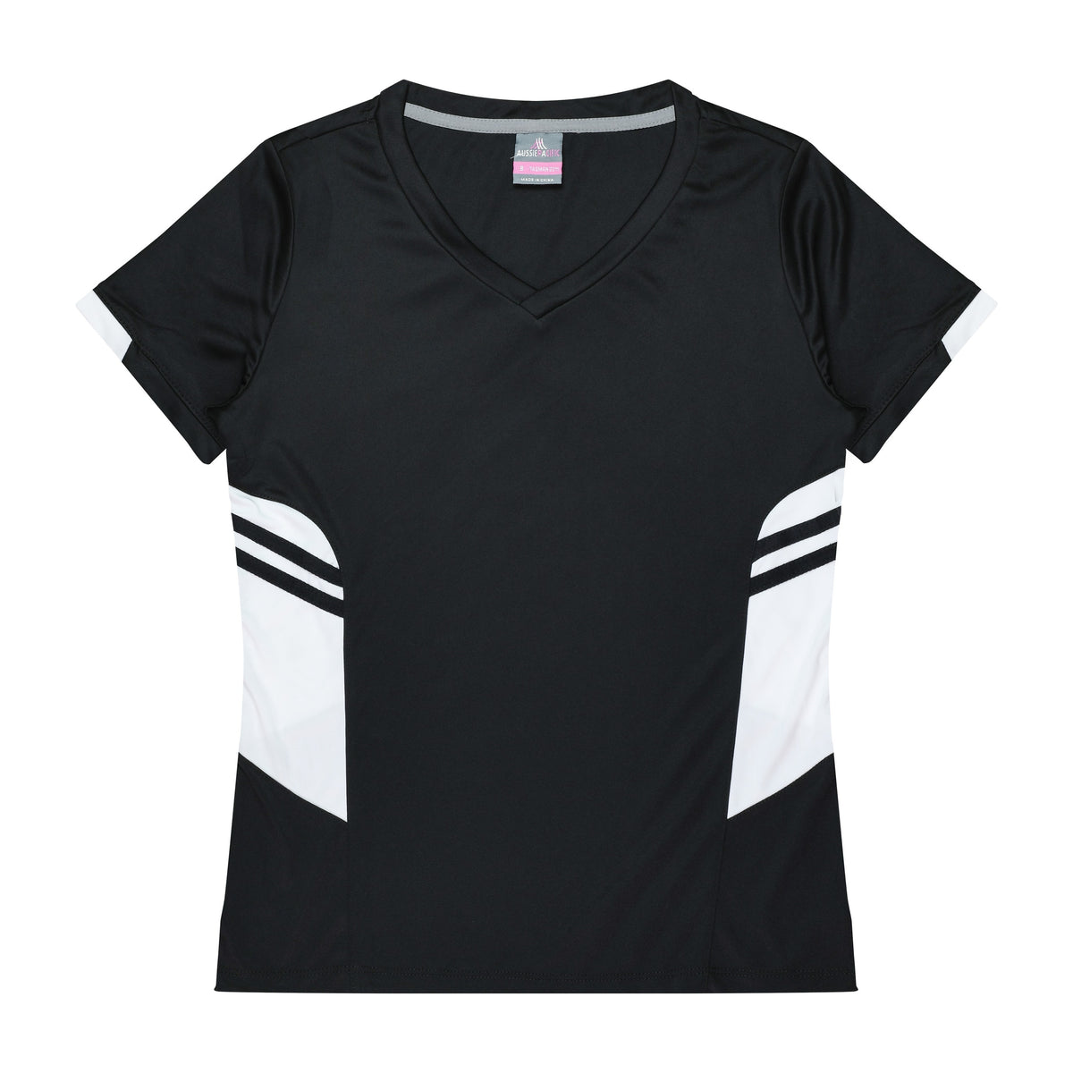 Aussie Pacific Tasman Womens Tee 2211 in Black/White