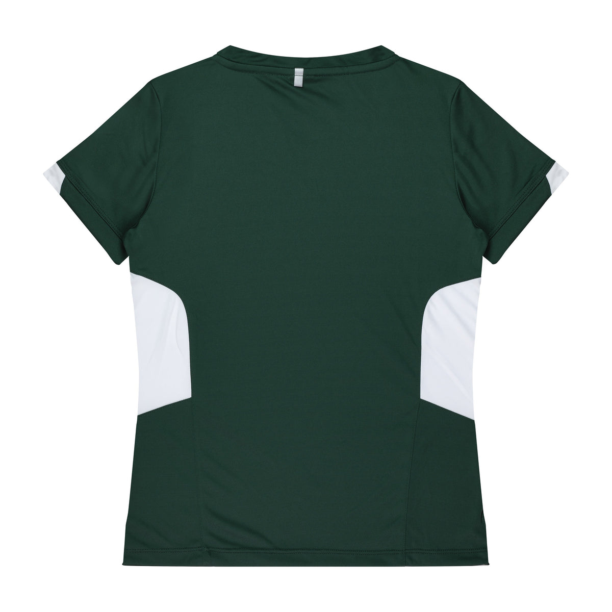 Aussie Pacific Tasman Womens Tee 2211 in Bottle/White, back view