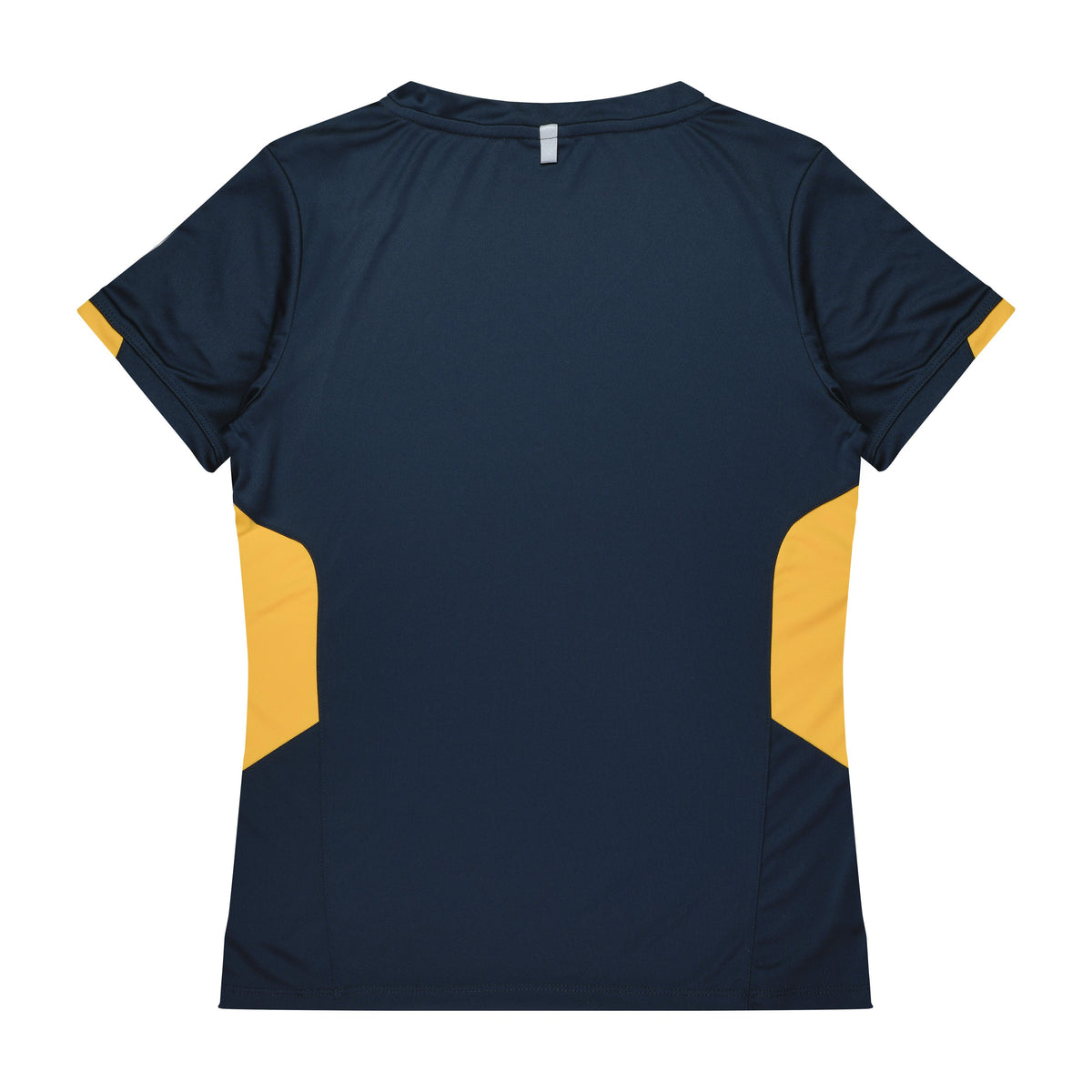 Aussie Pacific Tasman Womens Tee 2211 in Navy/Gold, back view