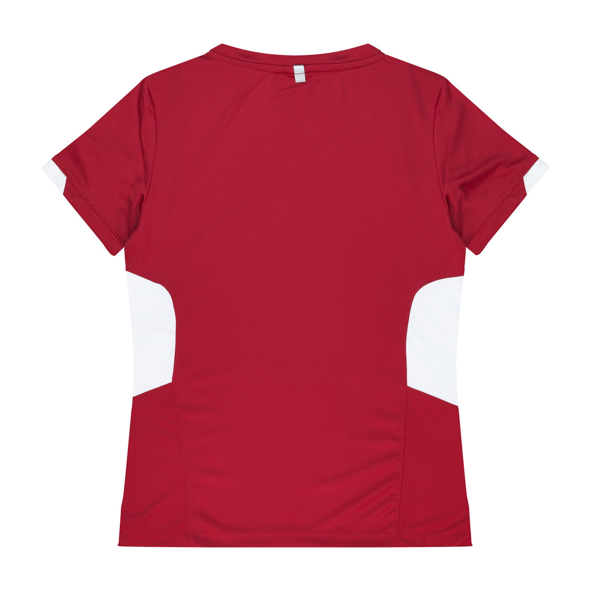 Aussie Pacific Tasman Womens Tee 2211 in Red/White, back view