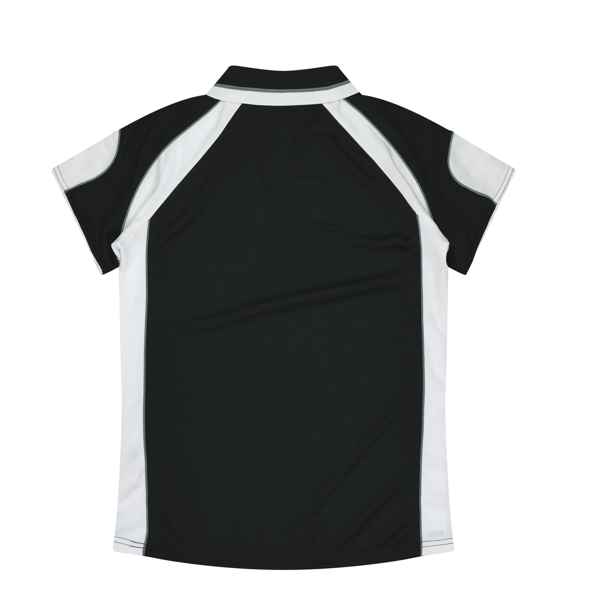 Aussie Pacific Murray Womens Polo 2300 in Black/White, back view