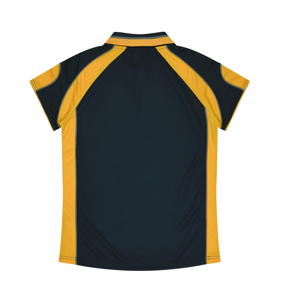 Aussie Pacific Murray Womens Polo 2300 in Navy/Gold, back view