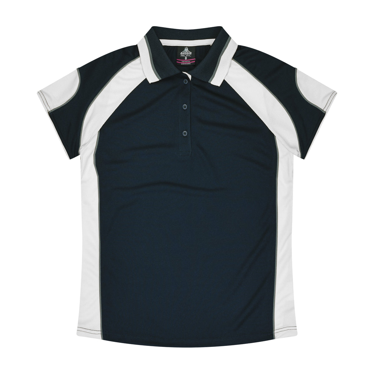 Aussie Pacific Murray Womens Polo 2300 in Navy/White