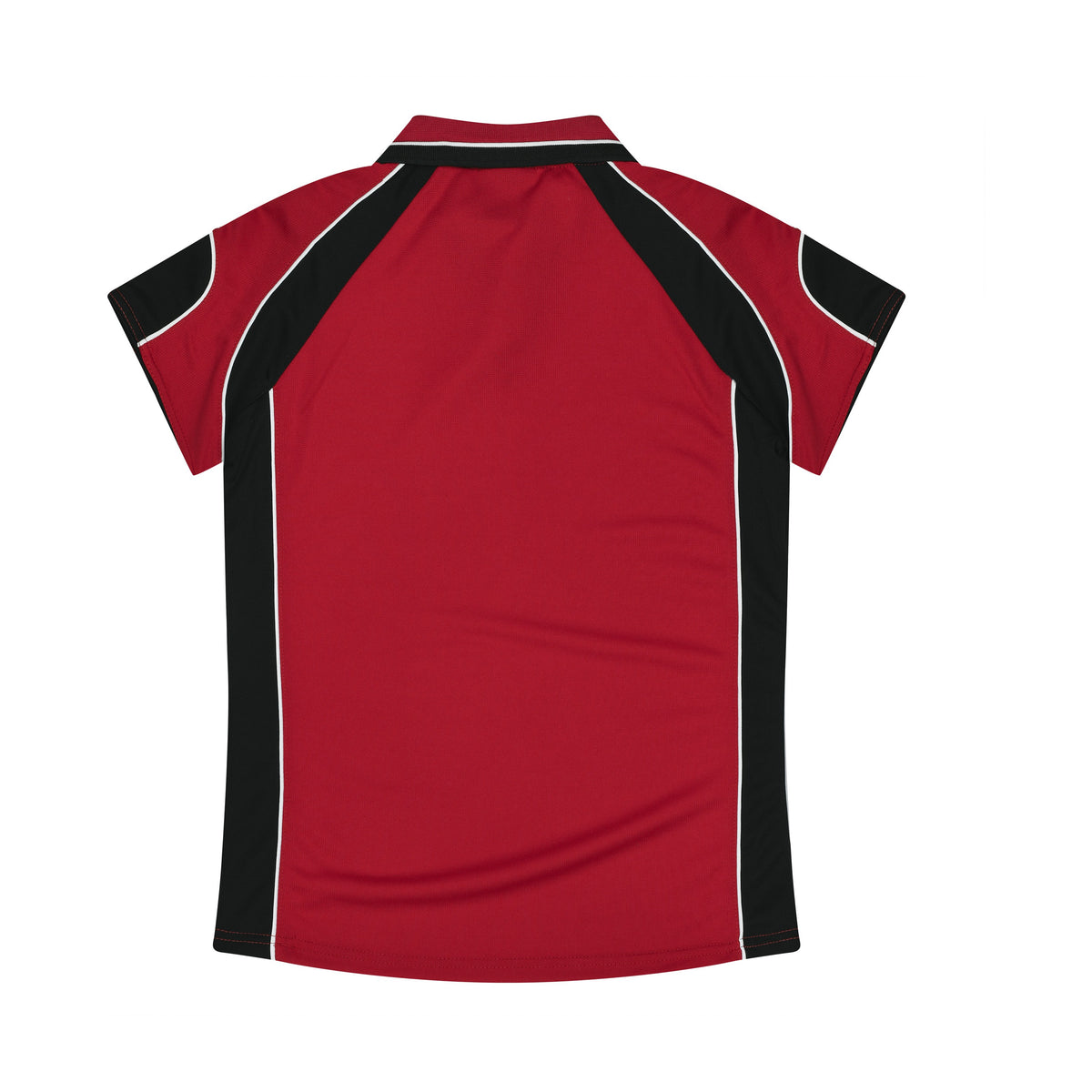 Aussie Pacific Murray Womens Polo 2300 in Red/Black, back view