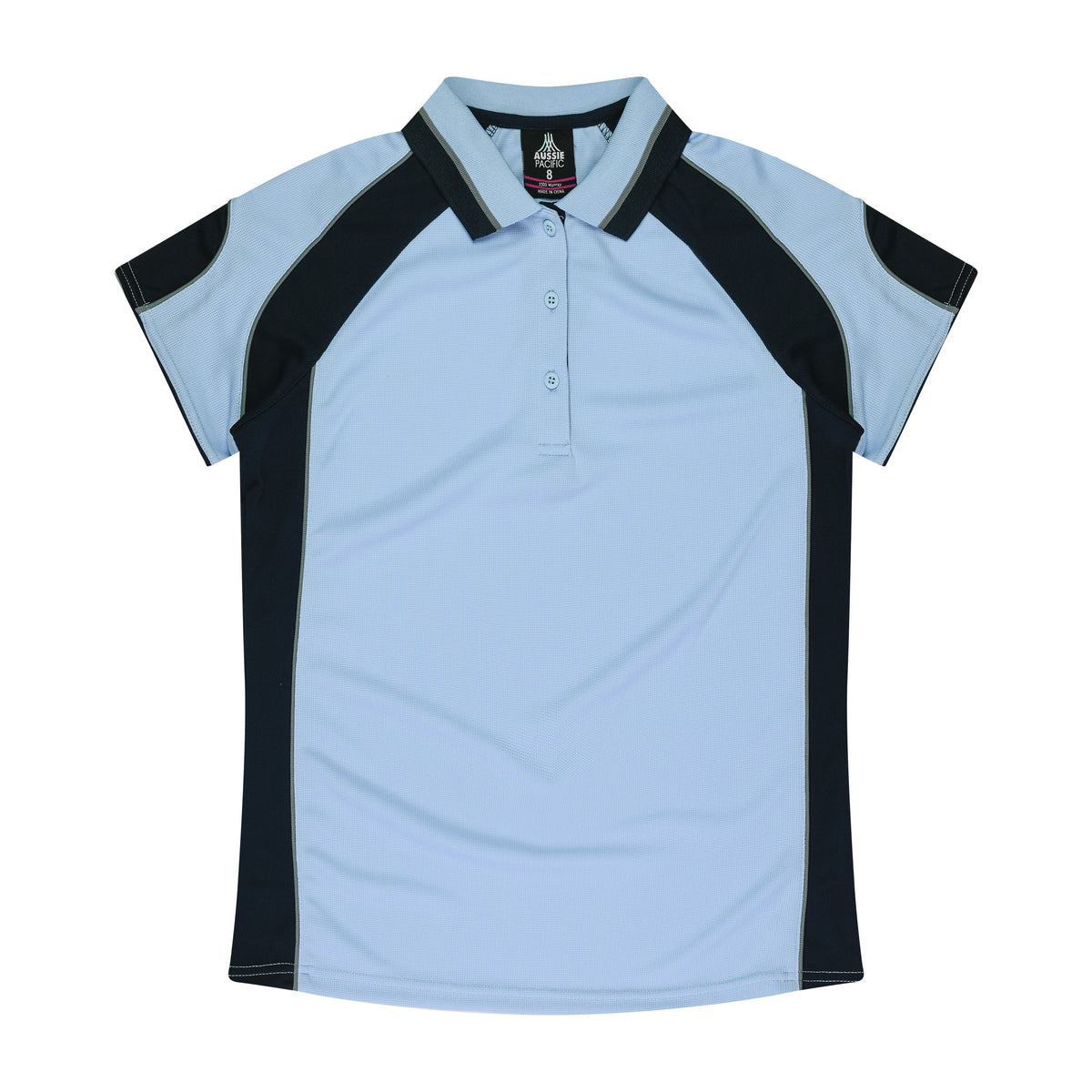 Aussie Pacific Murray Womens Polo 2300 in Sky/Navy