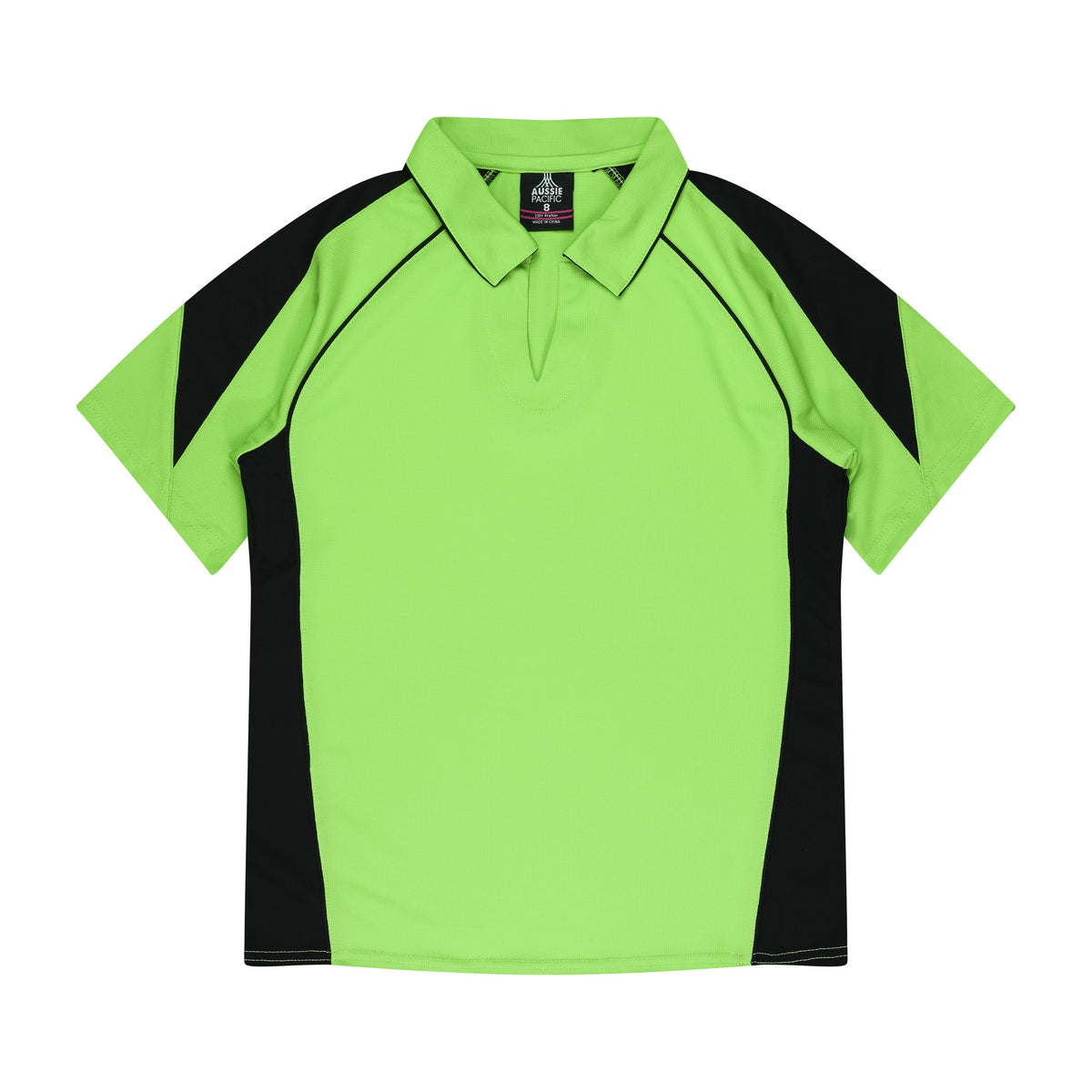 Aussie Pacific Premier Womens Polo 2301 in Apple/Black