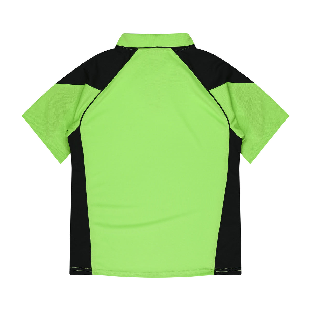 Aussie Pacific Premier Womens Polo 2301 in Apple/Black, back view