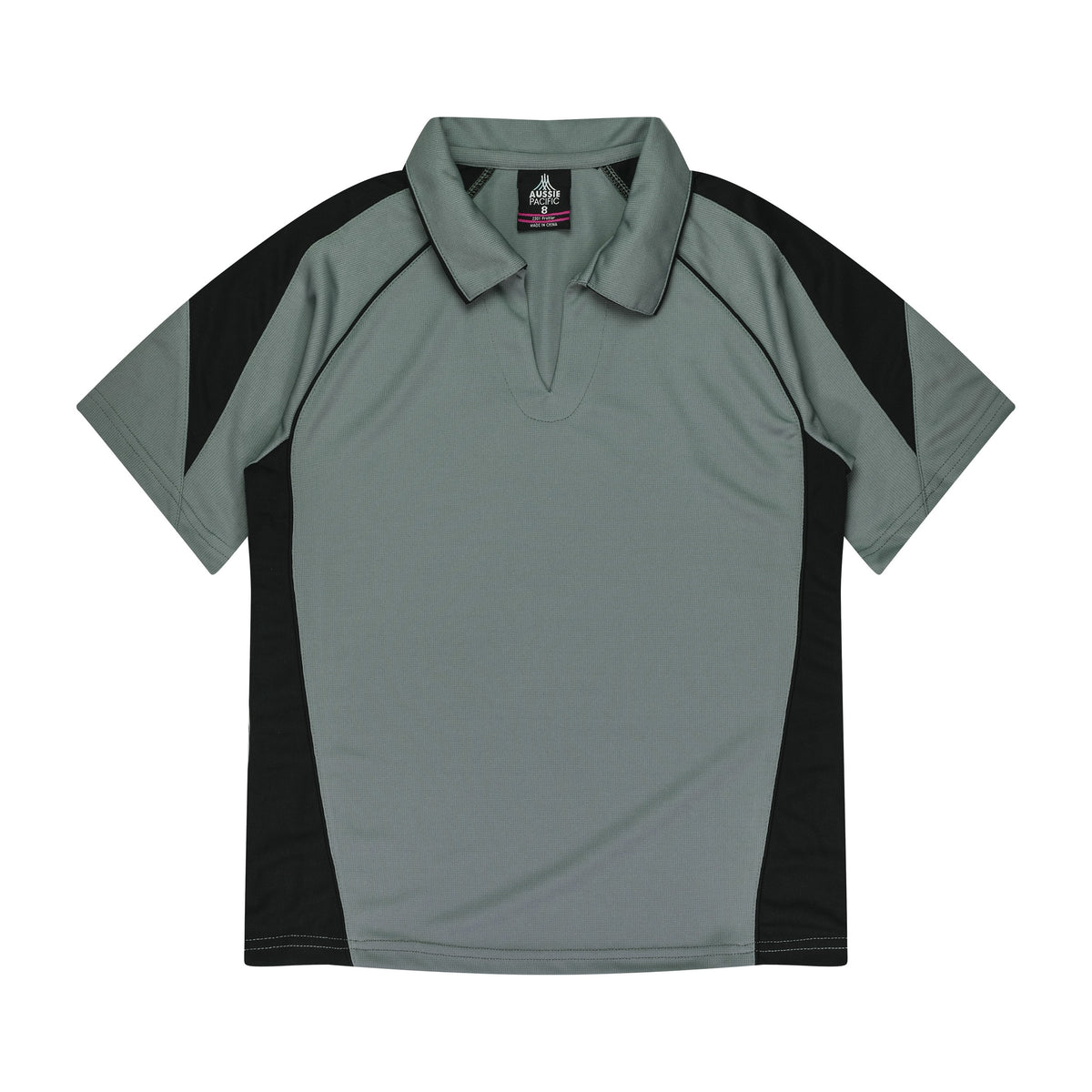 Aussie Pacific Premier Womens Polo 2301 in Ashe/Black