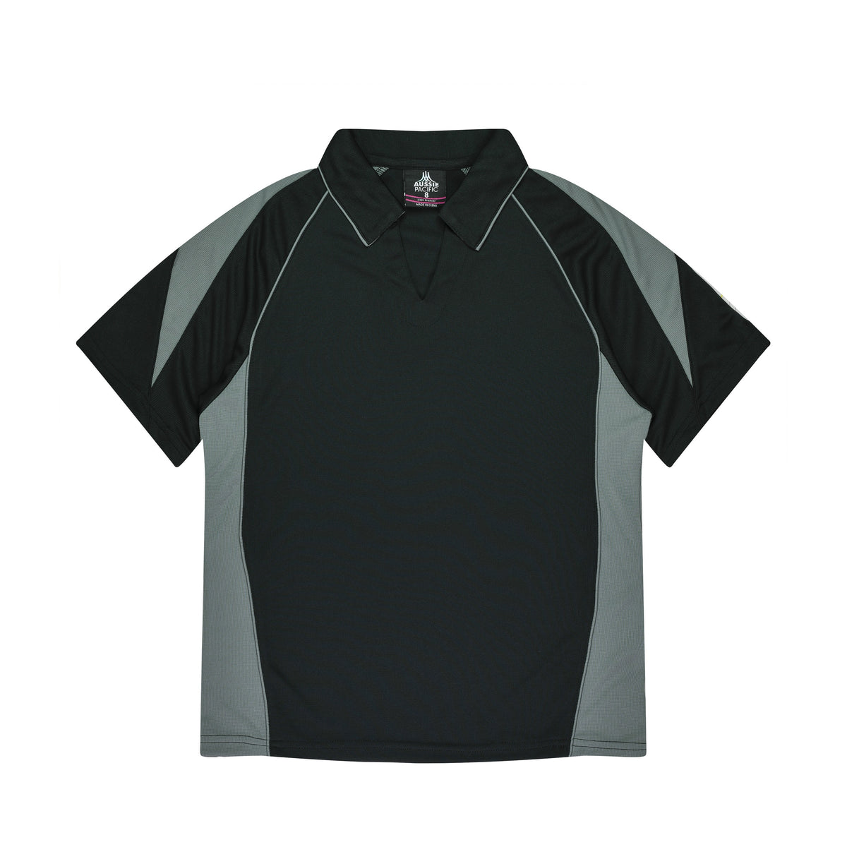 Aussie Pacific Premier Womens Polo 2301 in Black/Ashe