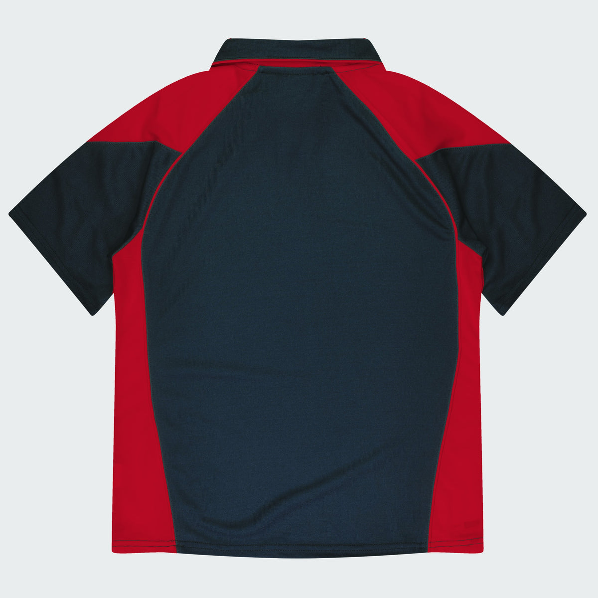 Aussie Pacific Premier Womens Polo 2301 in Navy/Red, back view