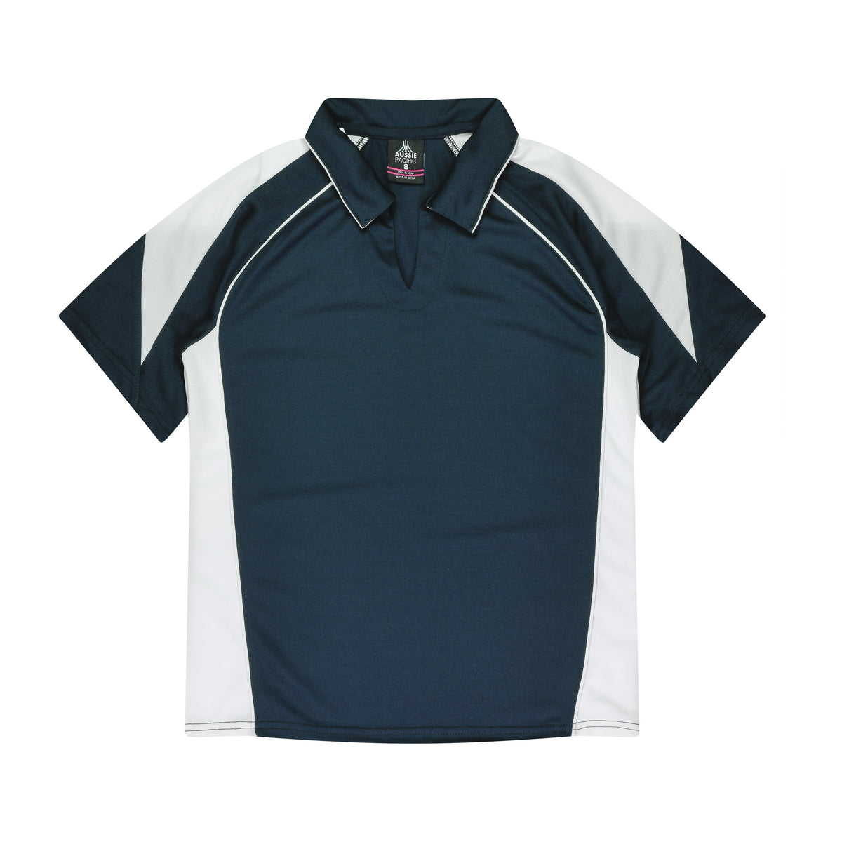 Aussie Pacific Premier Womens Polo 2301 in Navy/White