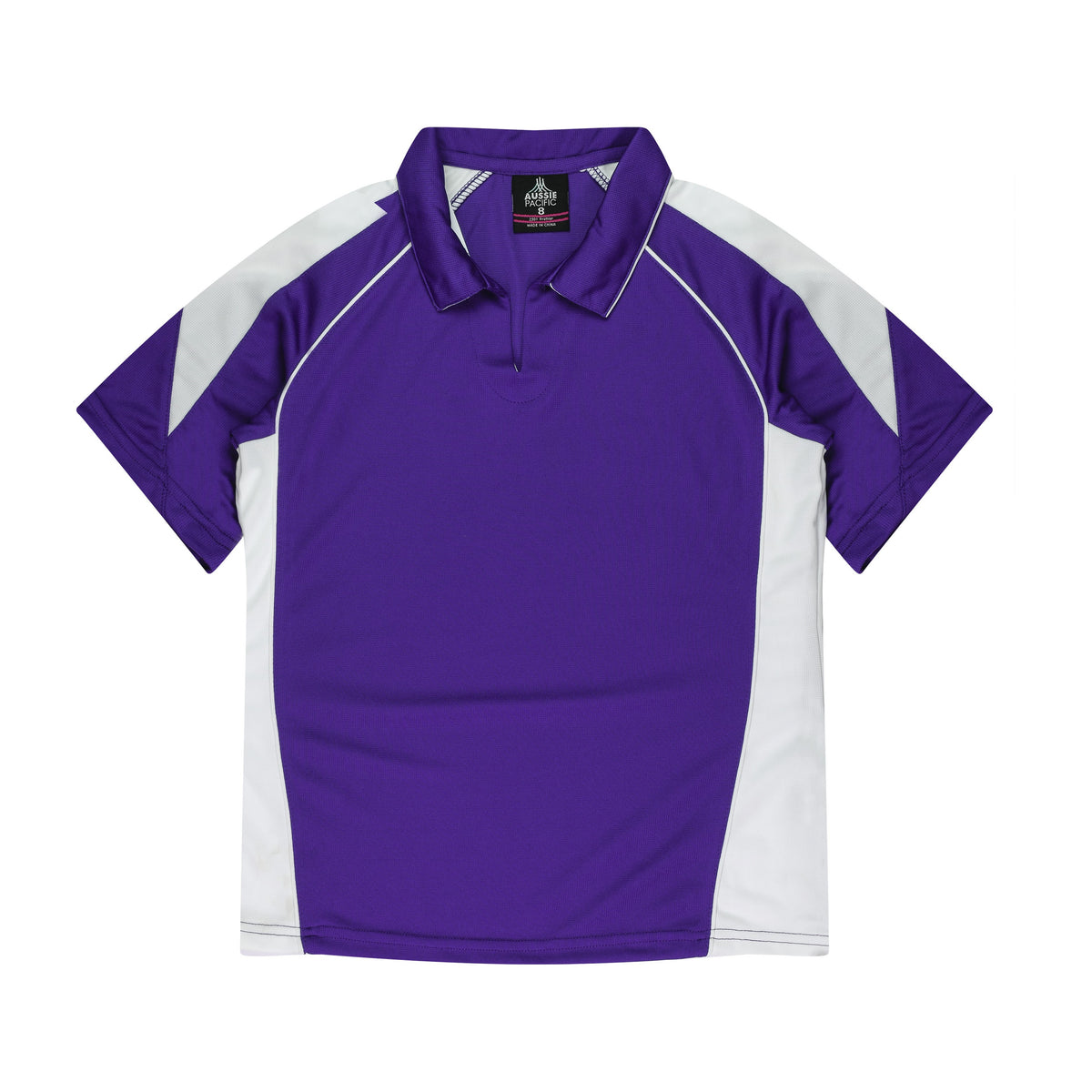 Aussie Pacific Premier Womens Polo 2301 in Purple/White