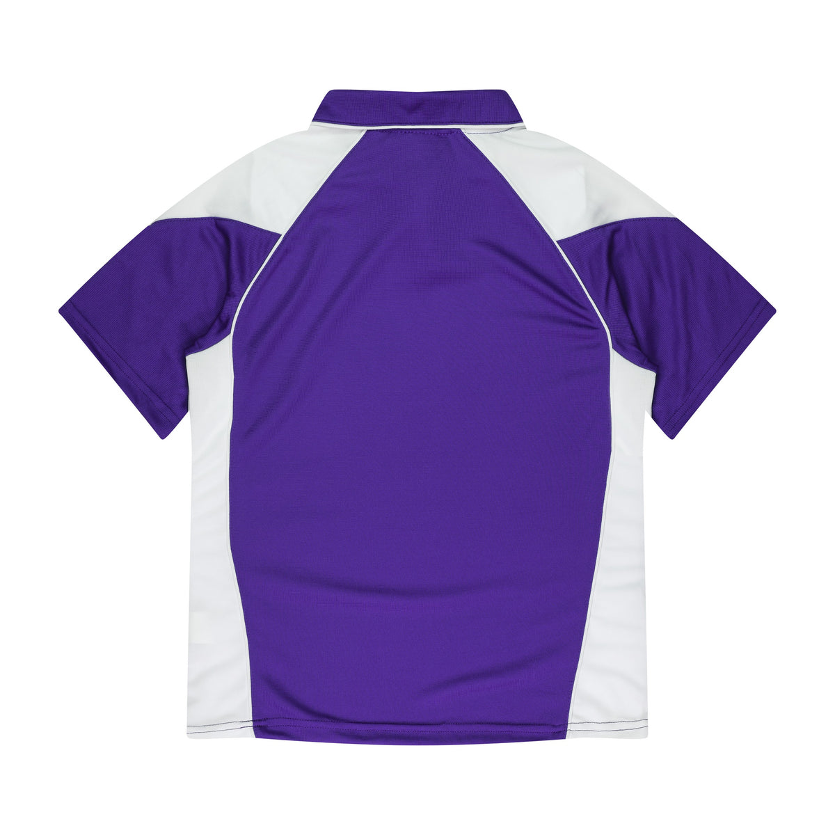 Aussie Pacific Premier Womens Polo 2301 in Purple/White, back view