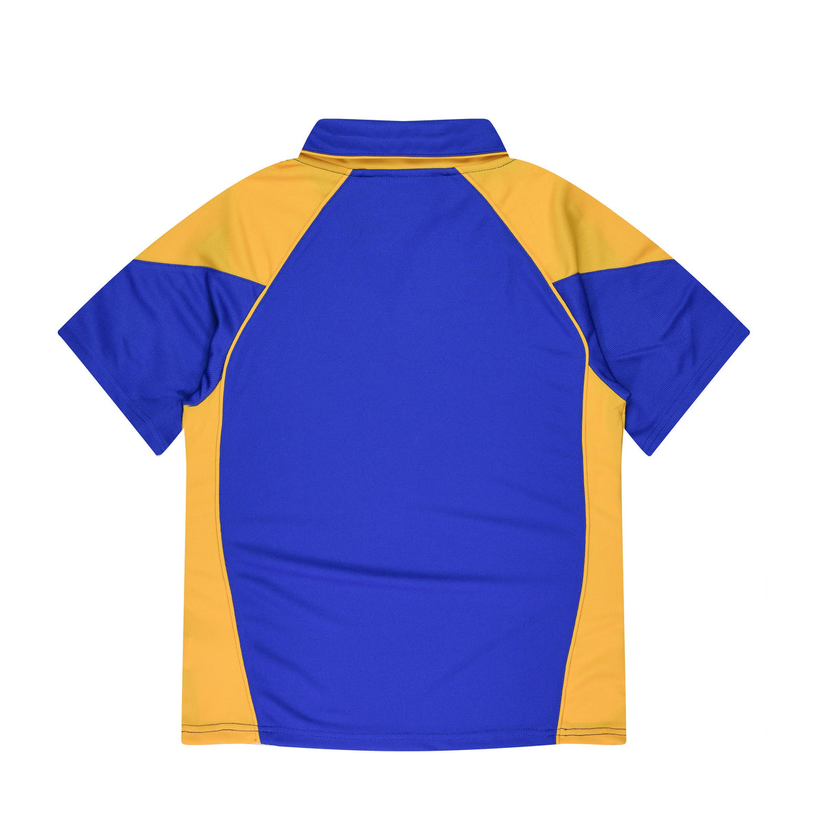 Aussie Pacific Premier Womens Polo 2301 in Royal/Gold, back view