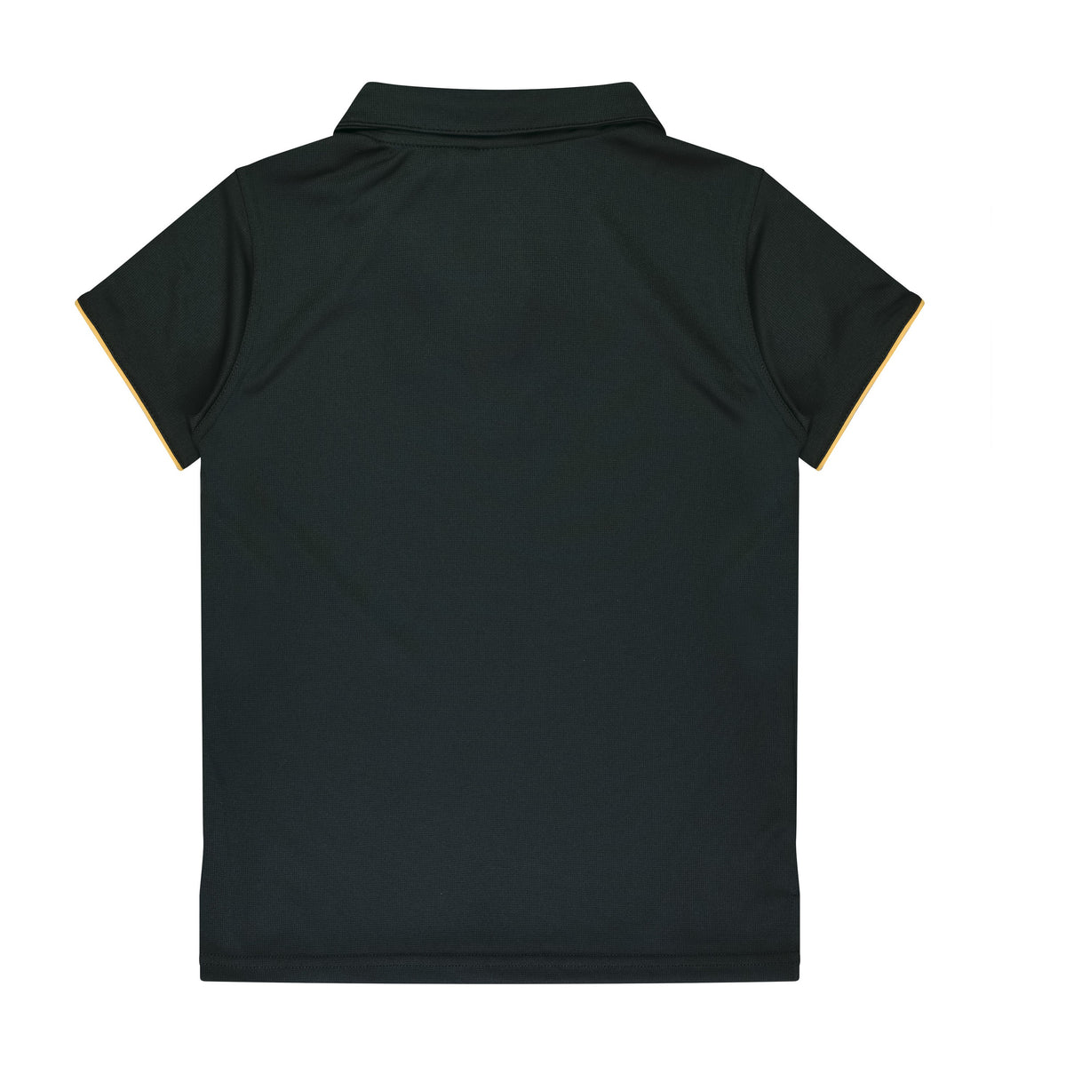 Aussie Pacific Yarra Womens Polo 2302 in Black/Gold, back view