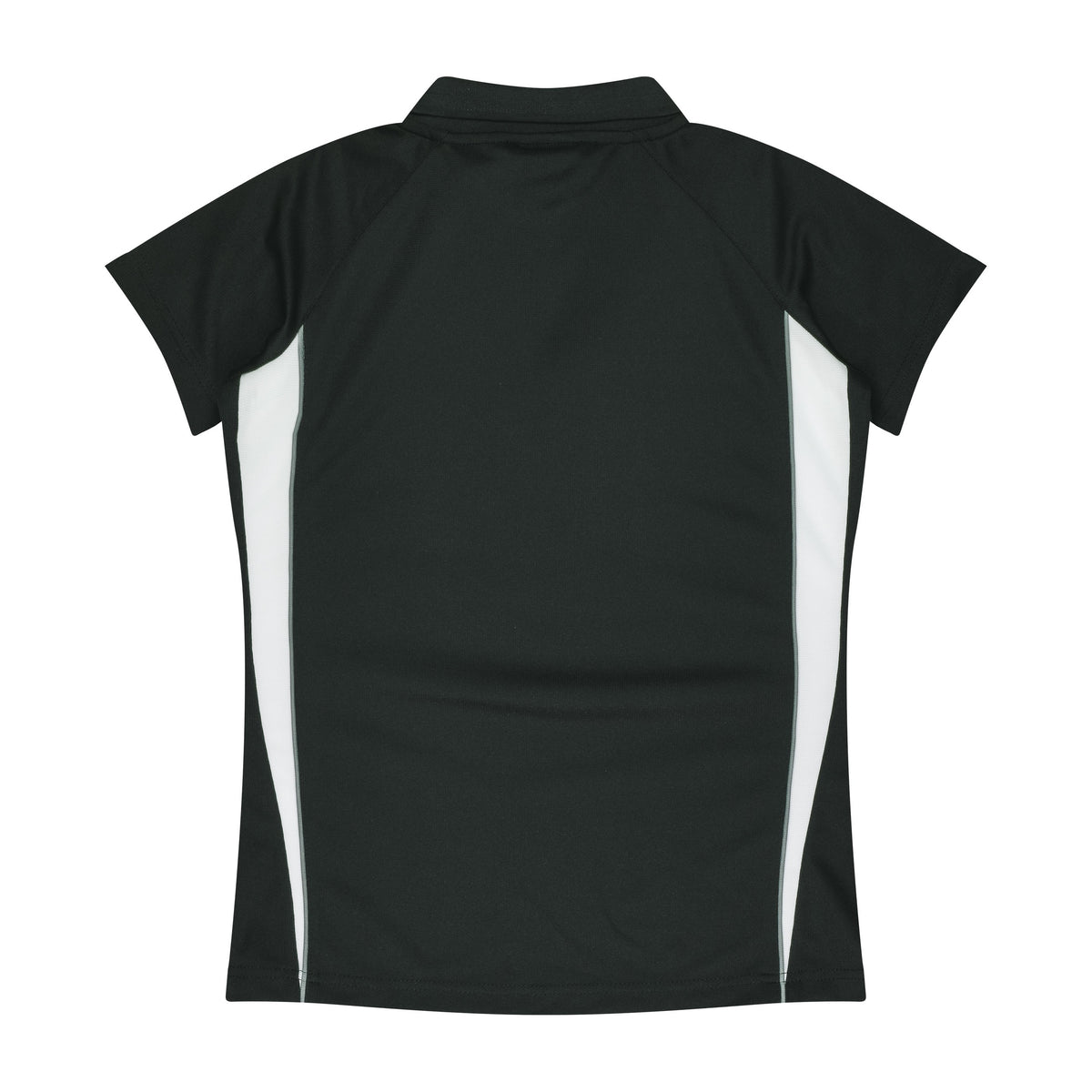 Aussie Pacific Eureka Womens Polo 2304 in Black/White, back view