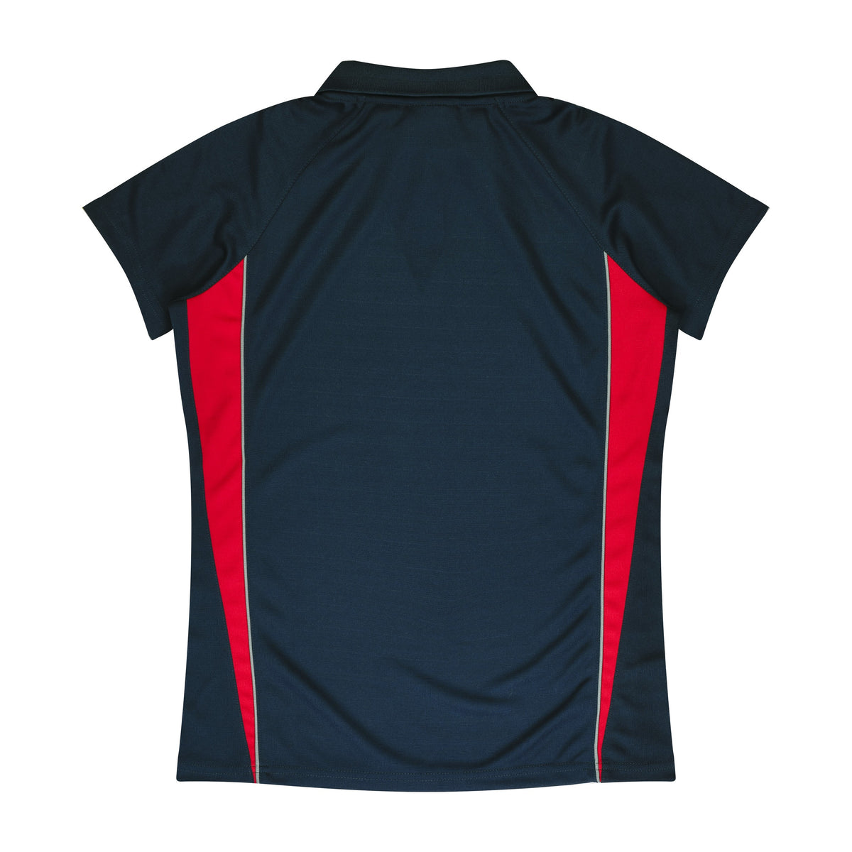 Aussie Pacific Eureka Womens Polo 2304 in Navy/Red, back view