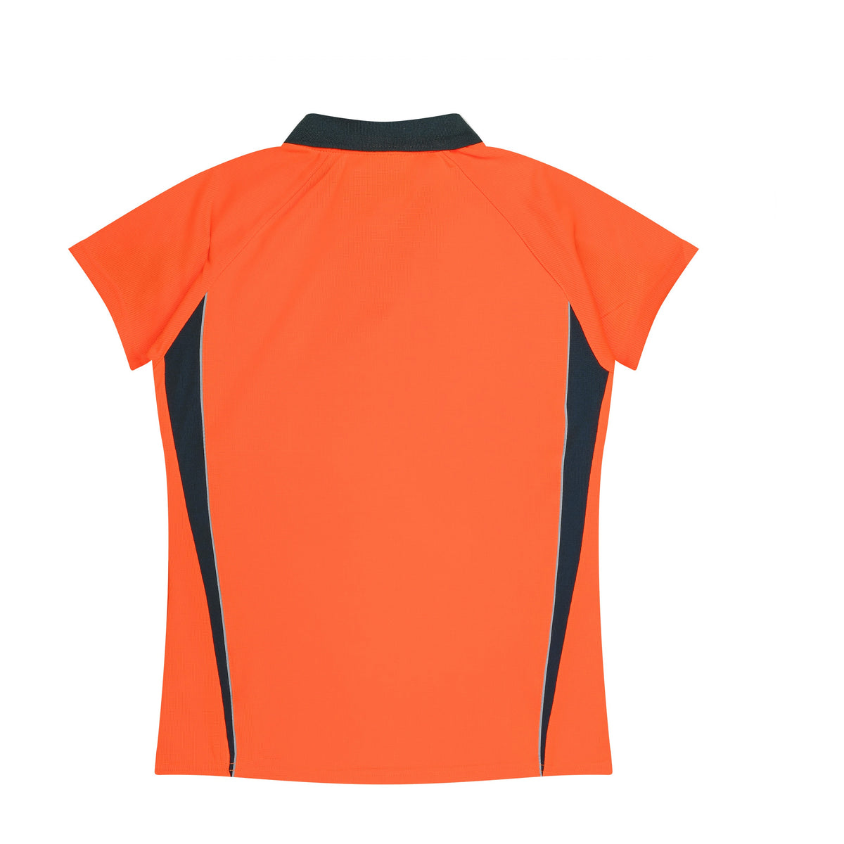Aussie Pacific Eureka Womens Polo 2304 in Orange/Navy, back view