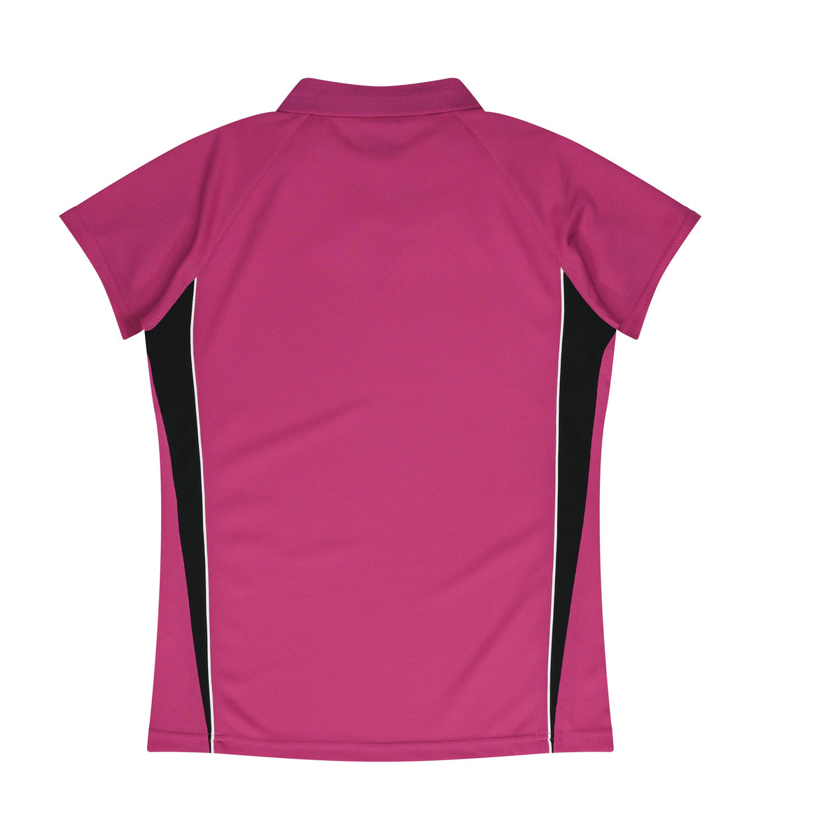 Aussie Pacific Eureka Womens Polo 2304 in Pink/Black, back view