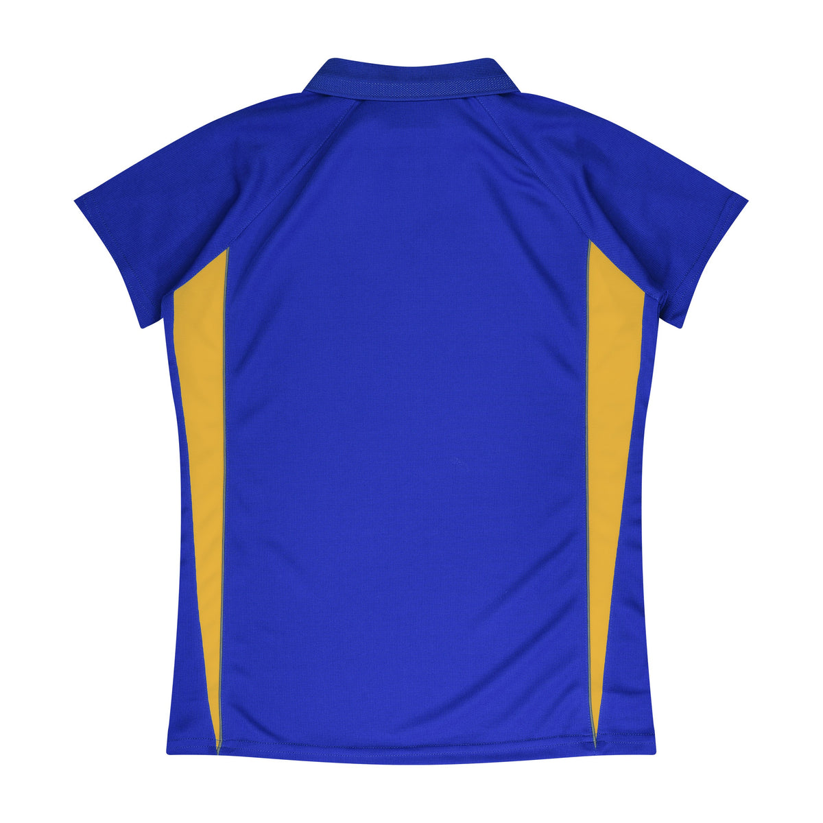 Aussie Pacific Eureka Womens Polo 2304 in Royal/Gold, back view