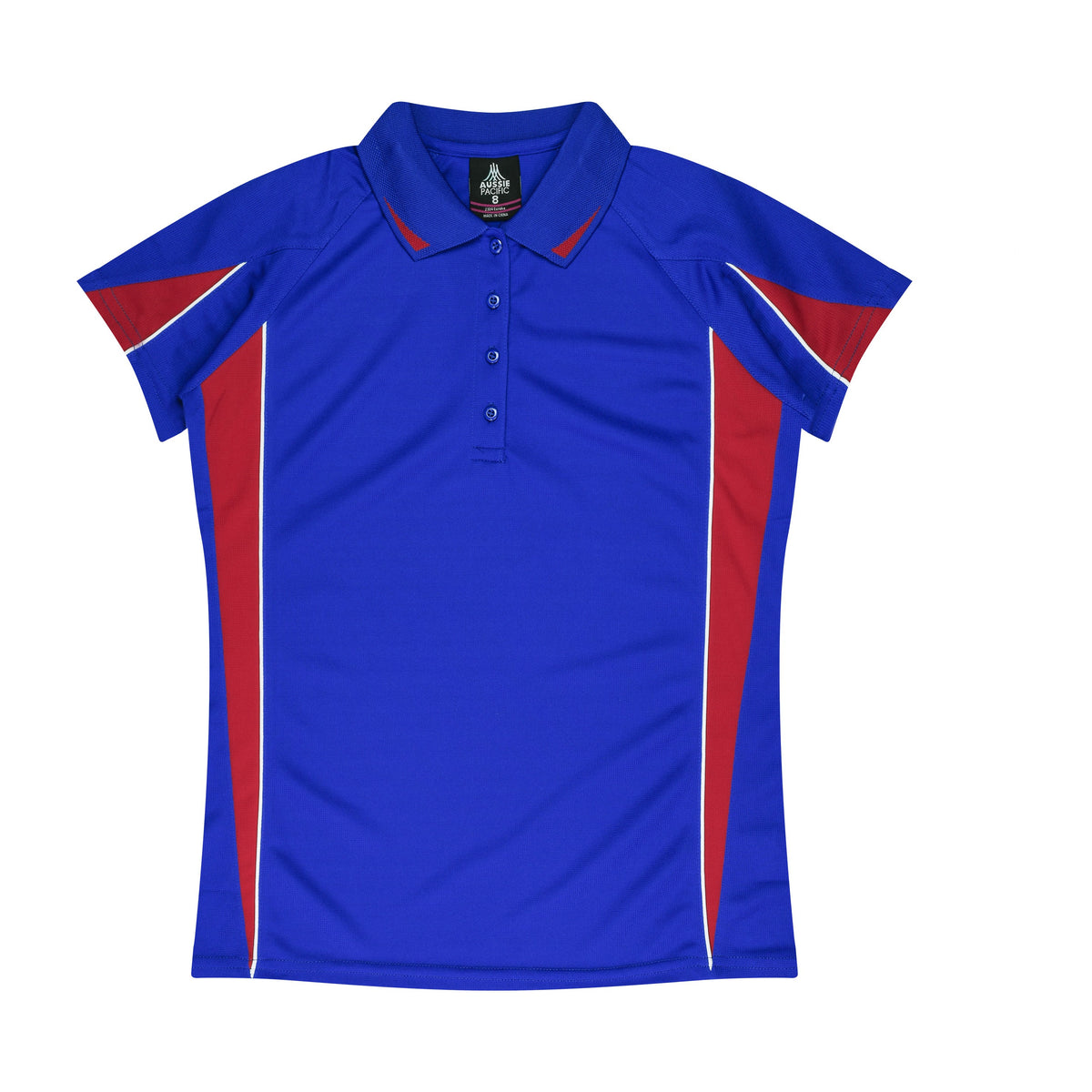 Aussie Pacific Eureka Womens Polo 2304 in Royal/Red