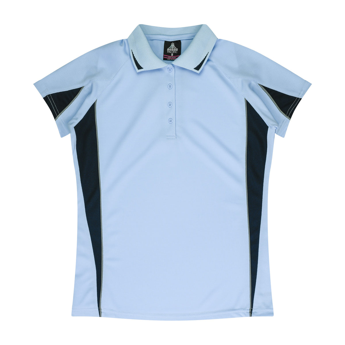Aussie Pacific Eureka Womens Polo 2304 in Sky/Navy