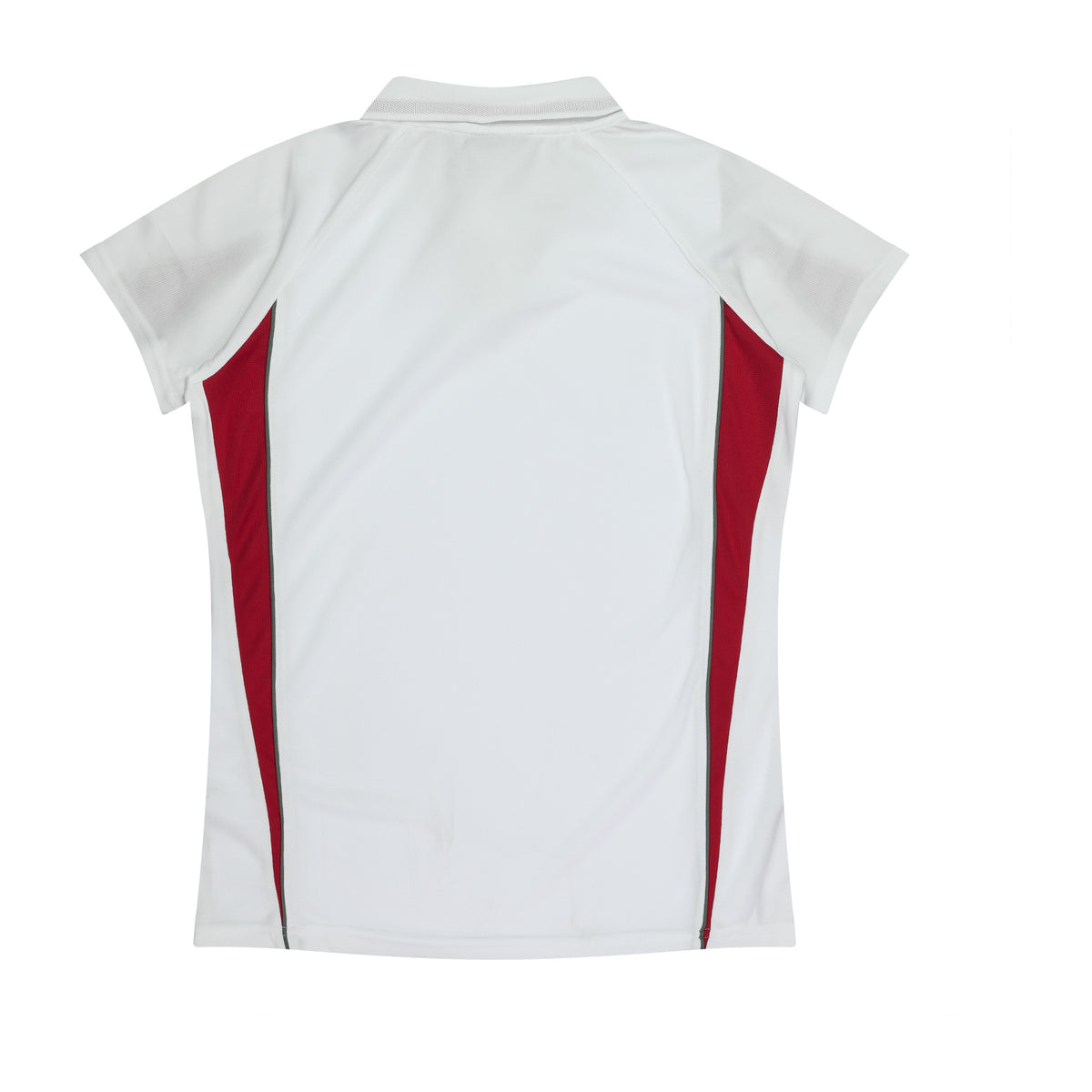 Aussie Pacific Eureka Womens Polo 2304 in White/Red, back view