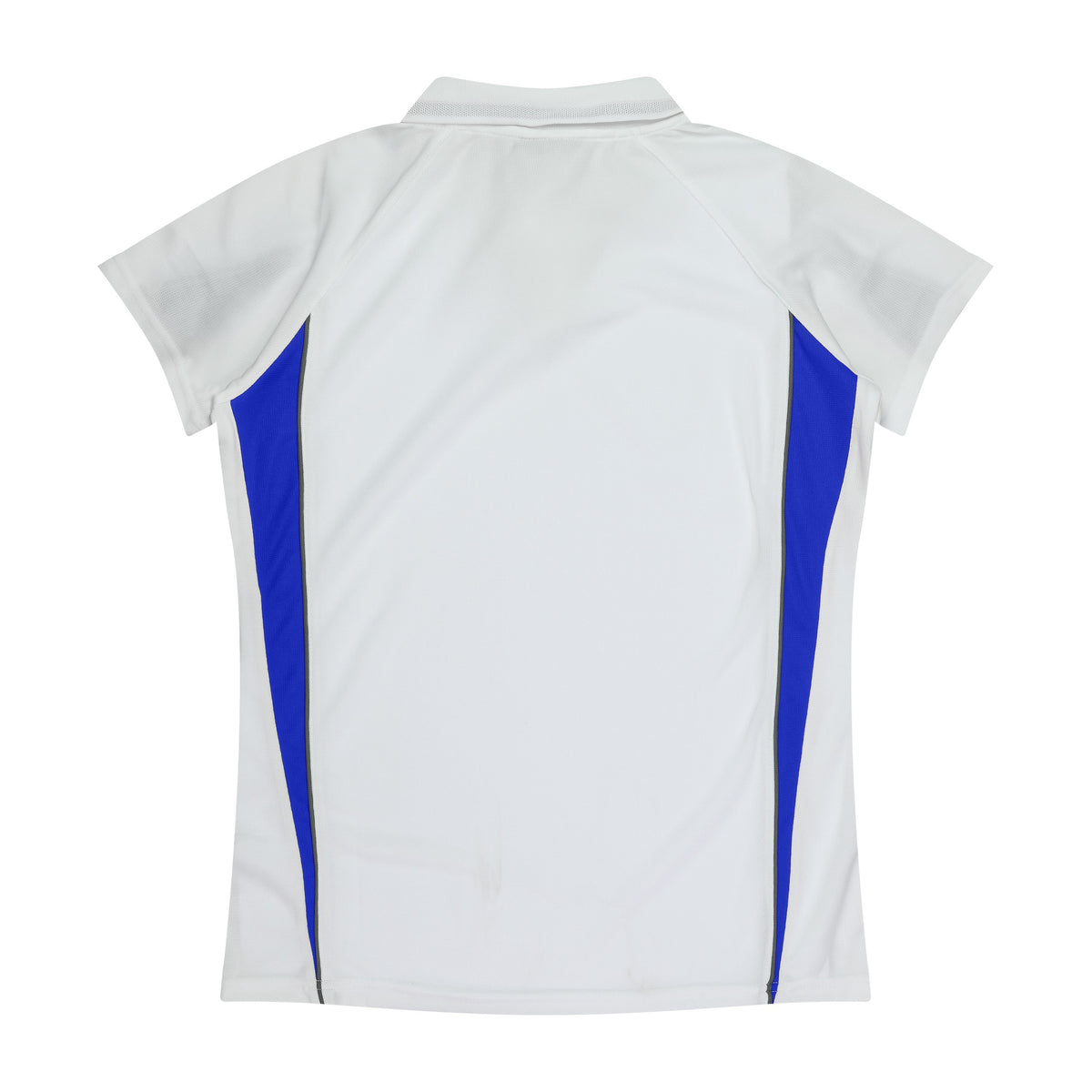 Aussie Pacific Eureka Womens Polo 2304 in White/Royal, back view
