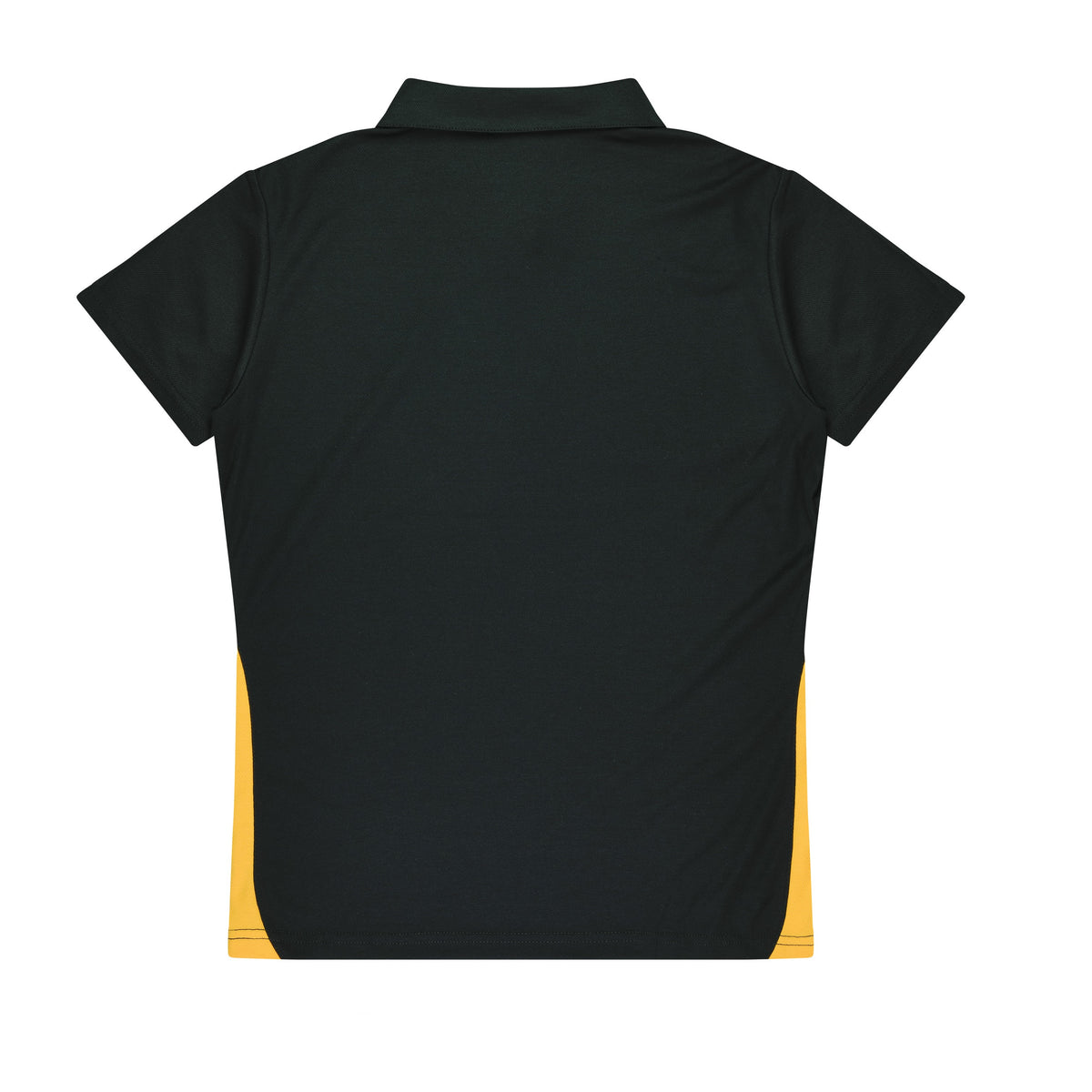 Aussie Pacific Paterson Womens Polo 2305 in Black/Gold, back view