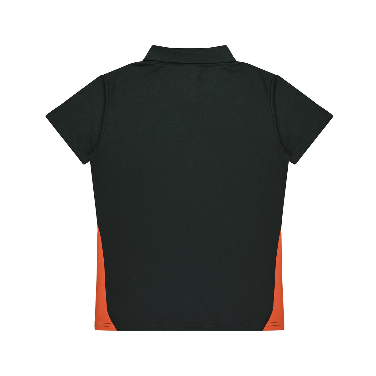 Aussie Pacific Paterson Womens Polo 2305 in Black/Orange, back view