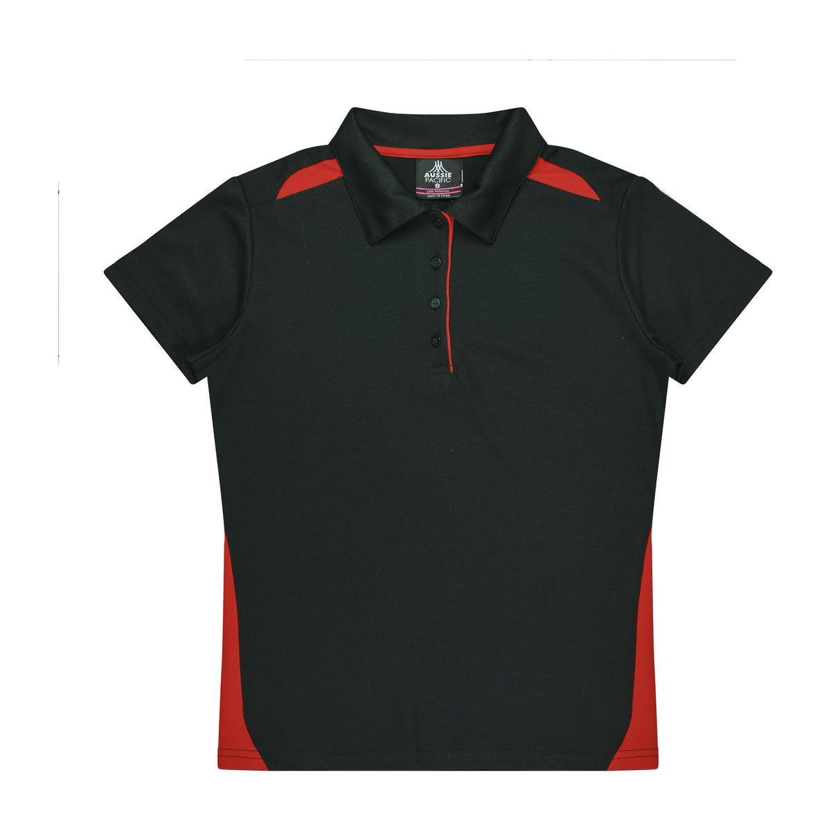 Aussie Pacific Paterson Womens Polo 2305 in Black/Red