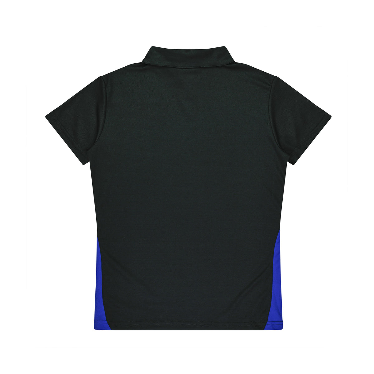 Aussie Pacific Paterson Womens Polo 2305 in Black/Royal, back view