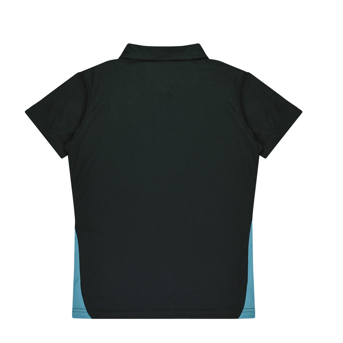 Aussie Pacific Paterson Womens Polo 2305 in Black/Teal, back view