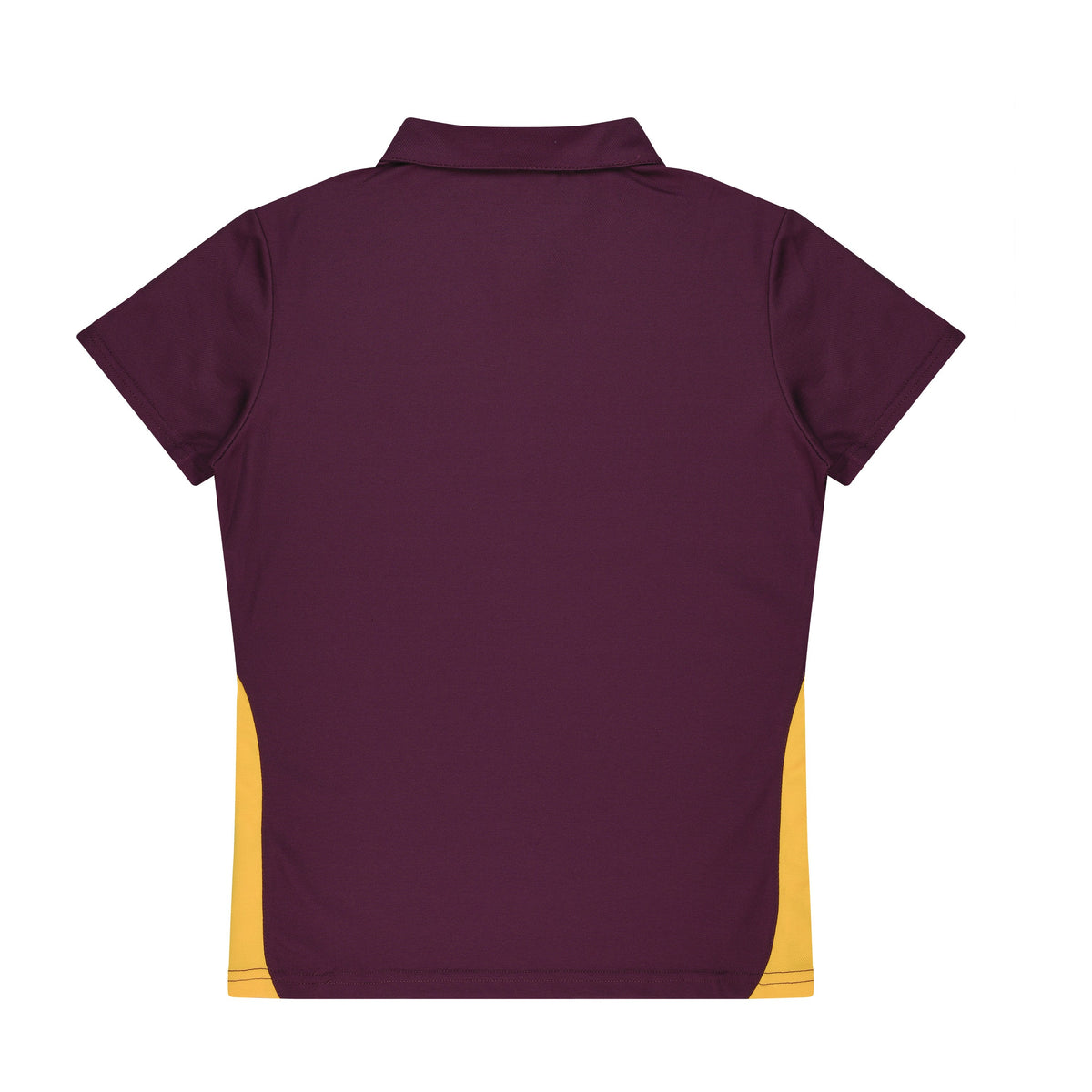 Aussie Pacific Paterson Womens Polo 2305 in Maroon/Gold, back view