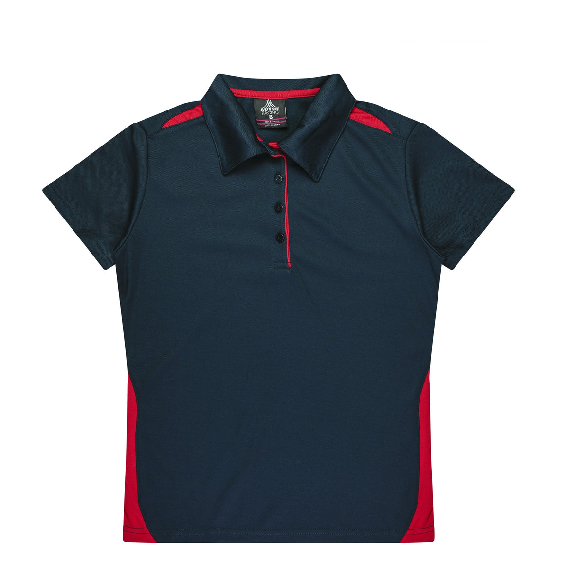 Aussie Pacific Paterson Womens Polo 2305 in Navy/Red