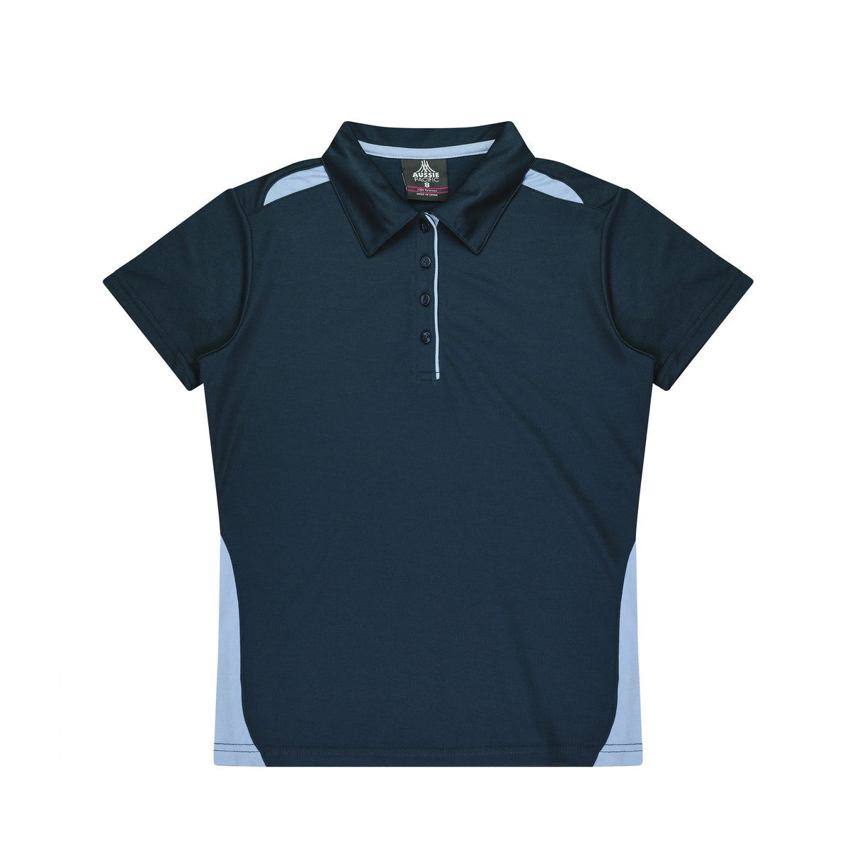 Aussie Pacific Paterson Womens Polo 2305 in Navy/Sky