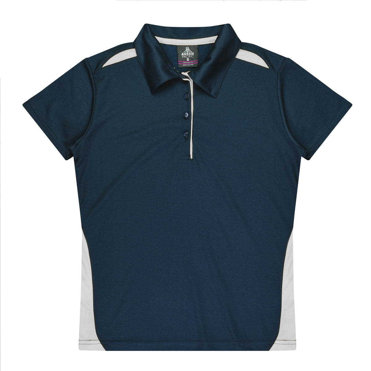 Aussie Pacific Paterson Womens Polo 2305 in Navy/White