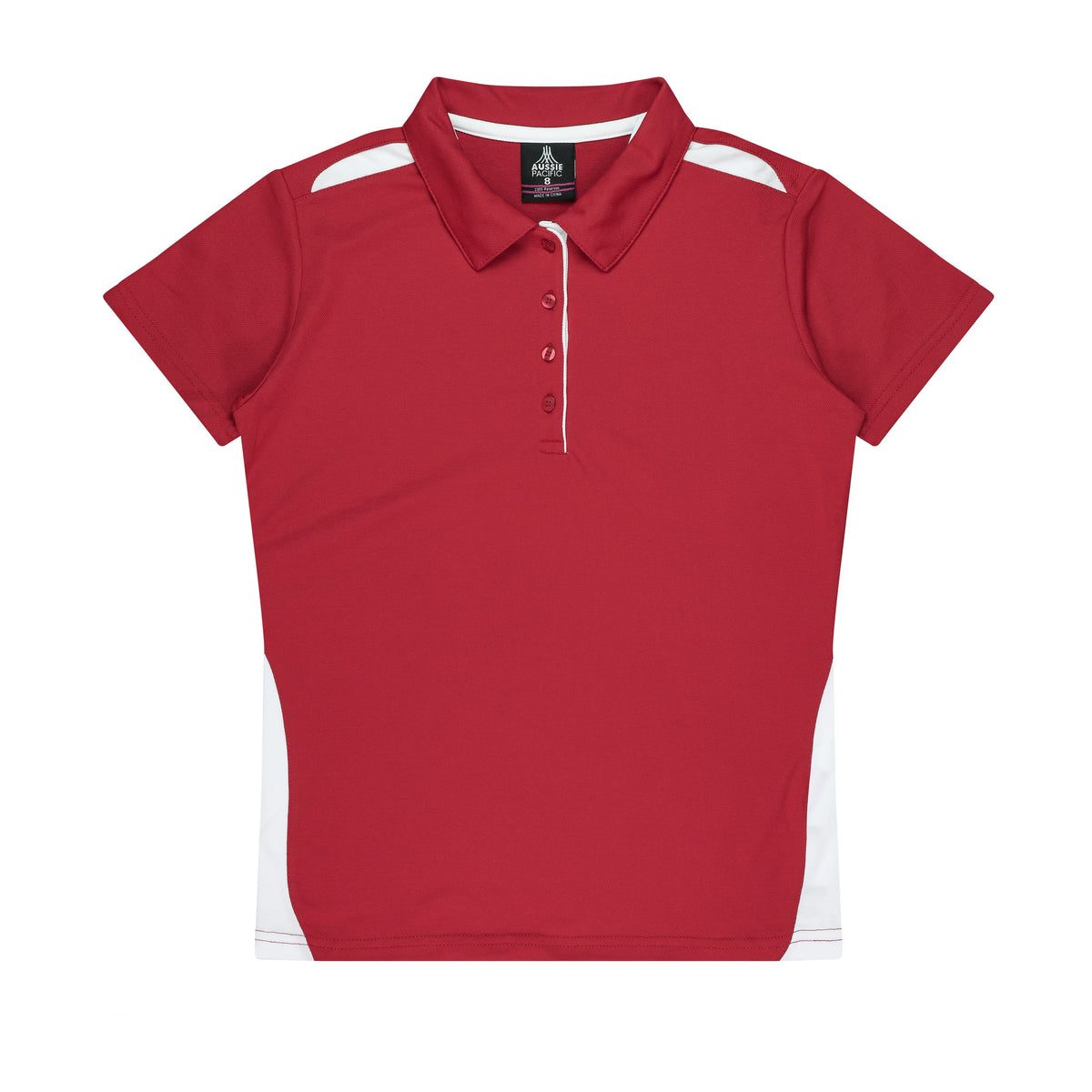 Aussie Pacific Paterson Womens Polo 2305 in Red/White