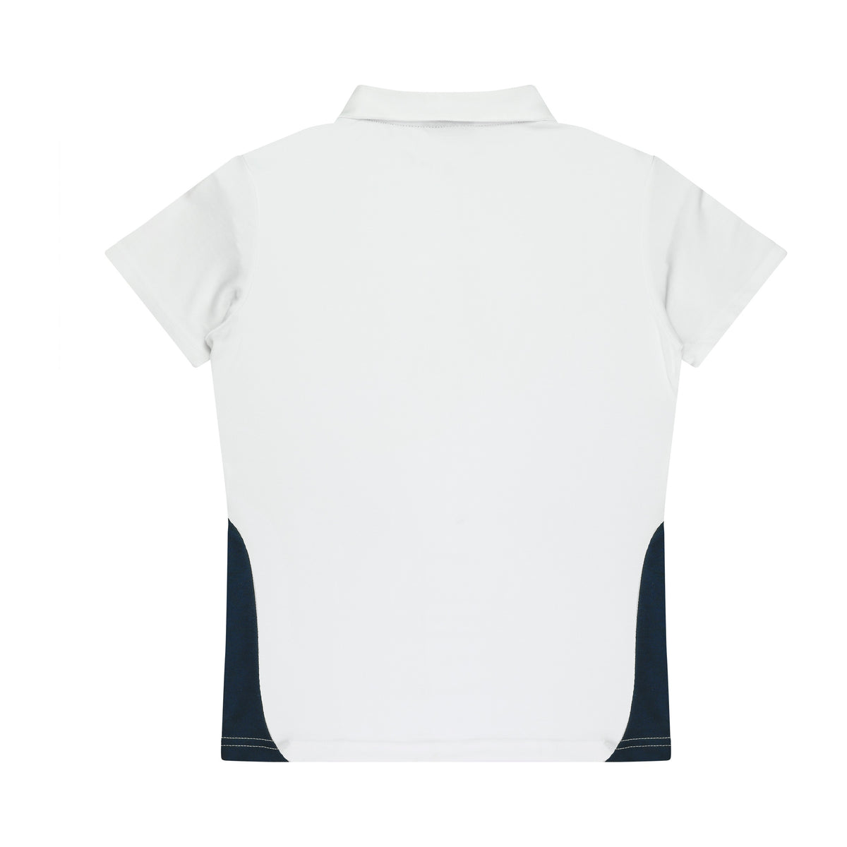 Aussie Pacific Paterson Womens Polo 2305 in White/Navy, back view