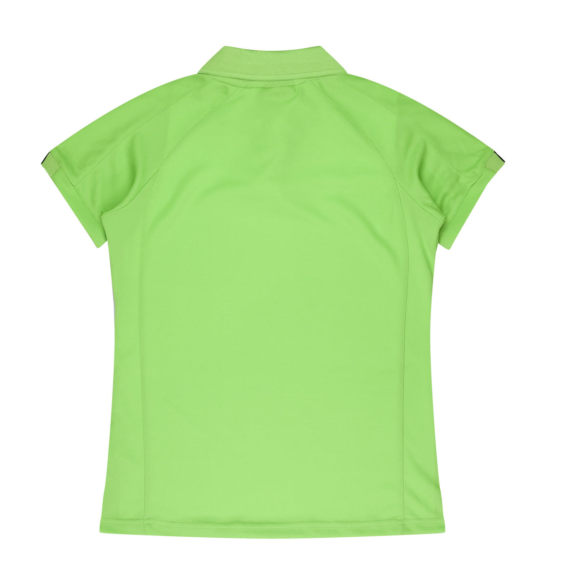 Aussie Pacific Flinders Womens Polo 2308 in Apple/Black, back view