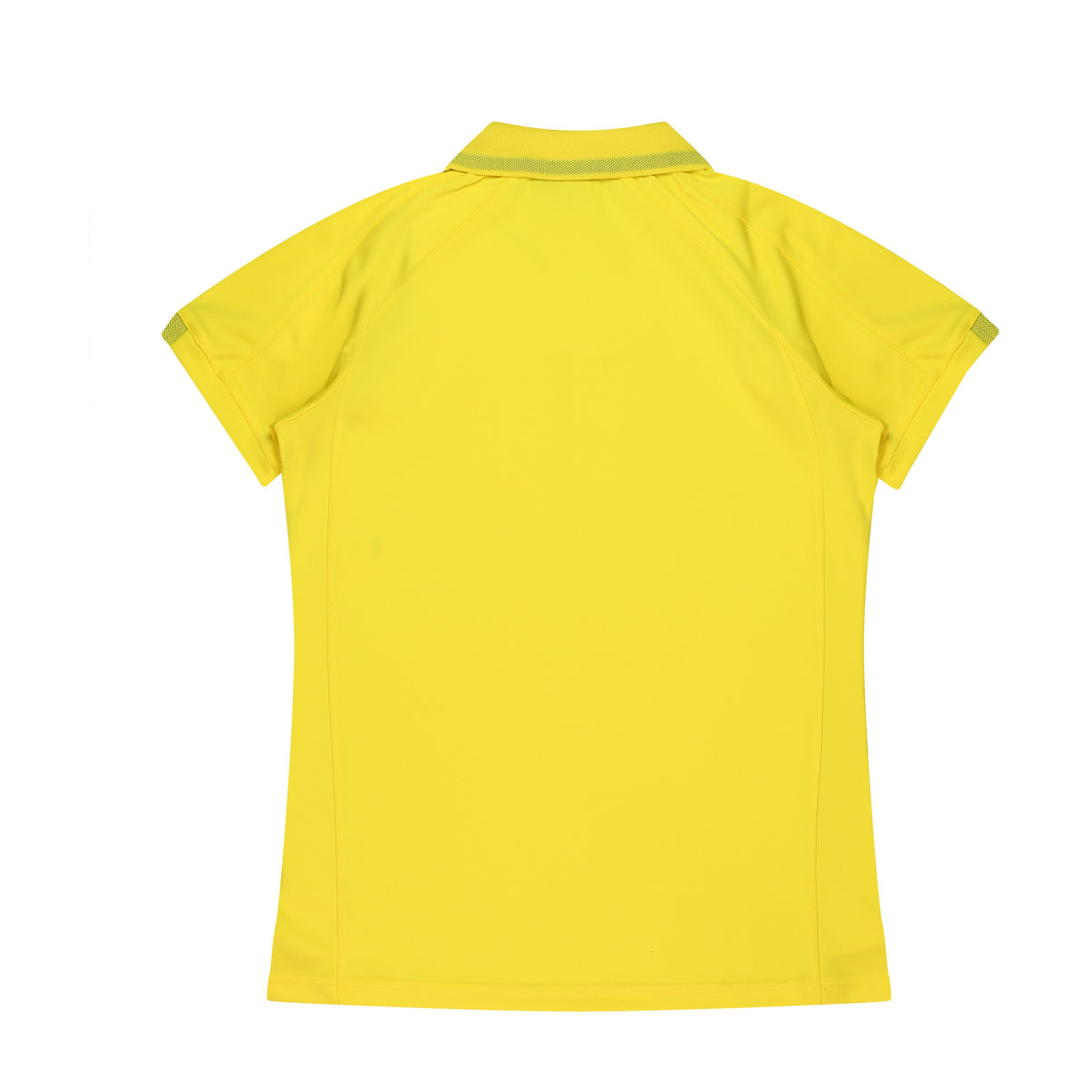 Aussie Pacific Flinders Womens Polo 2308 in Canary/Black, back view