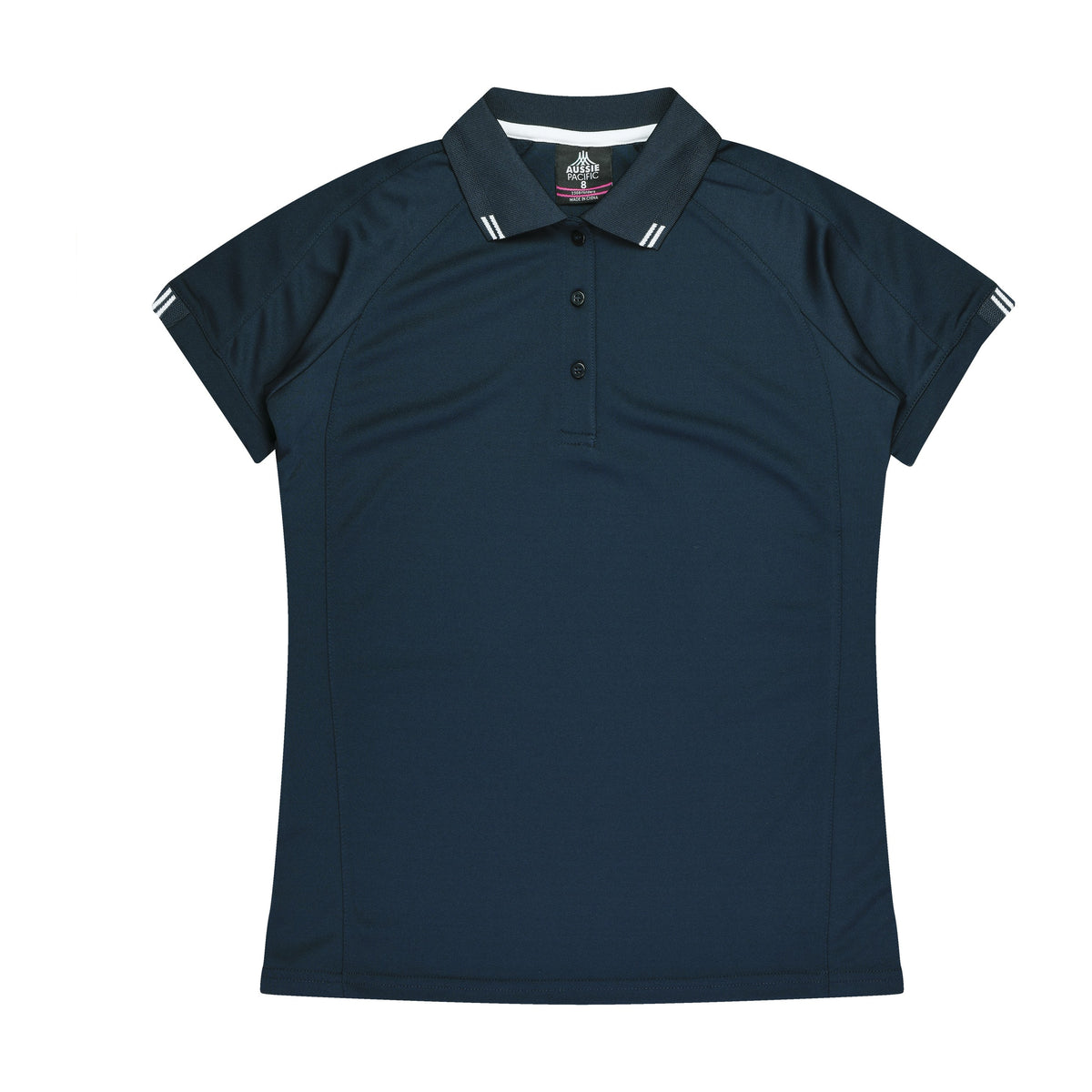 Aussie Pacific Flinders Womens Polo 2308 in Navy/White