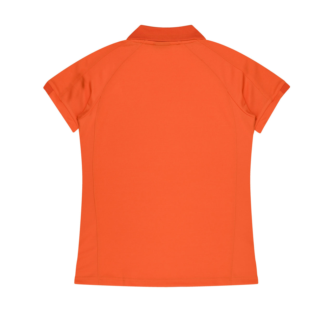 Aussie Pacific Flinders Womens Polo 2308 in Orange/Slate, back view