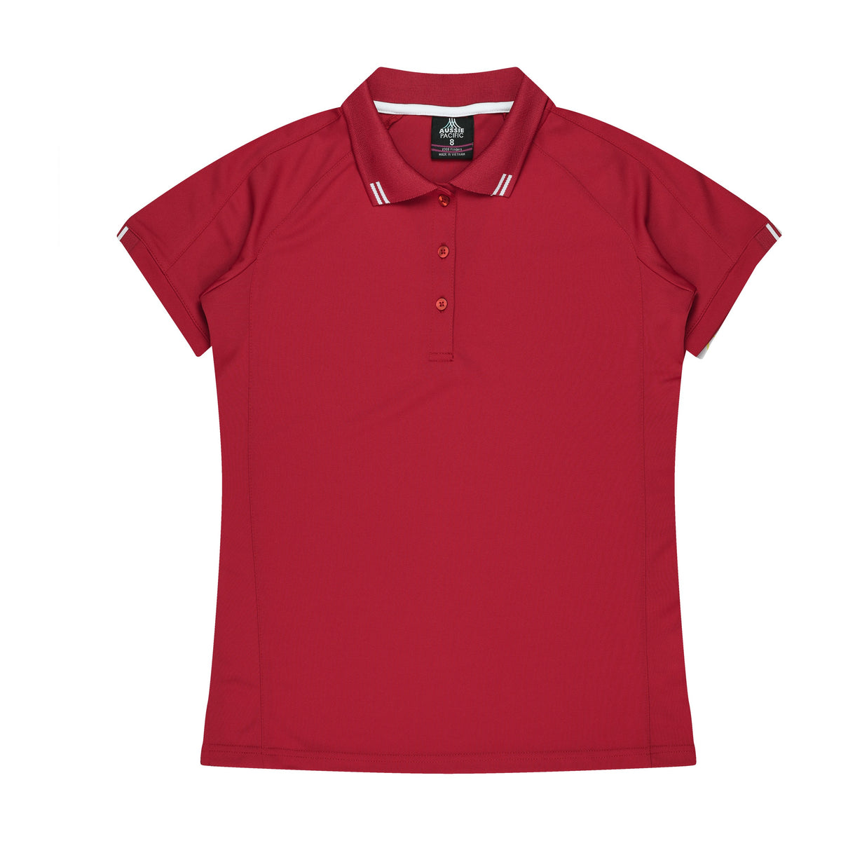 Aussie Pacific Flinders Womens Polo 2308 in Red/White