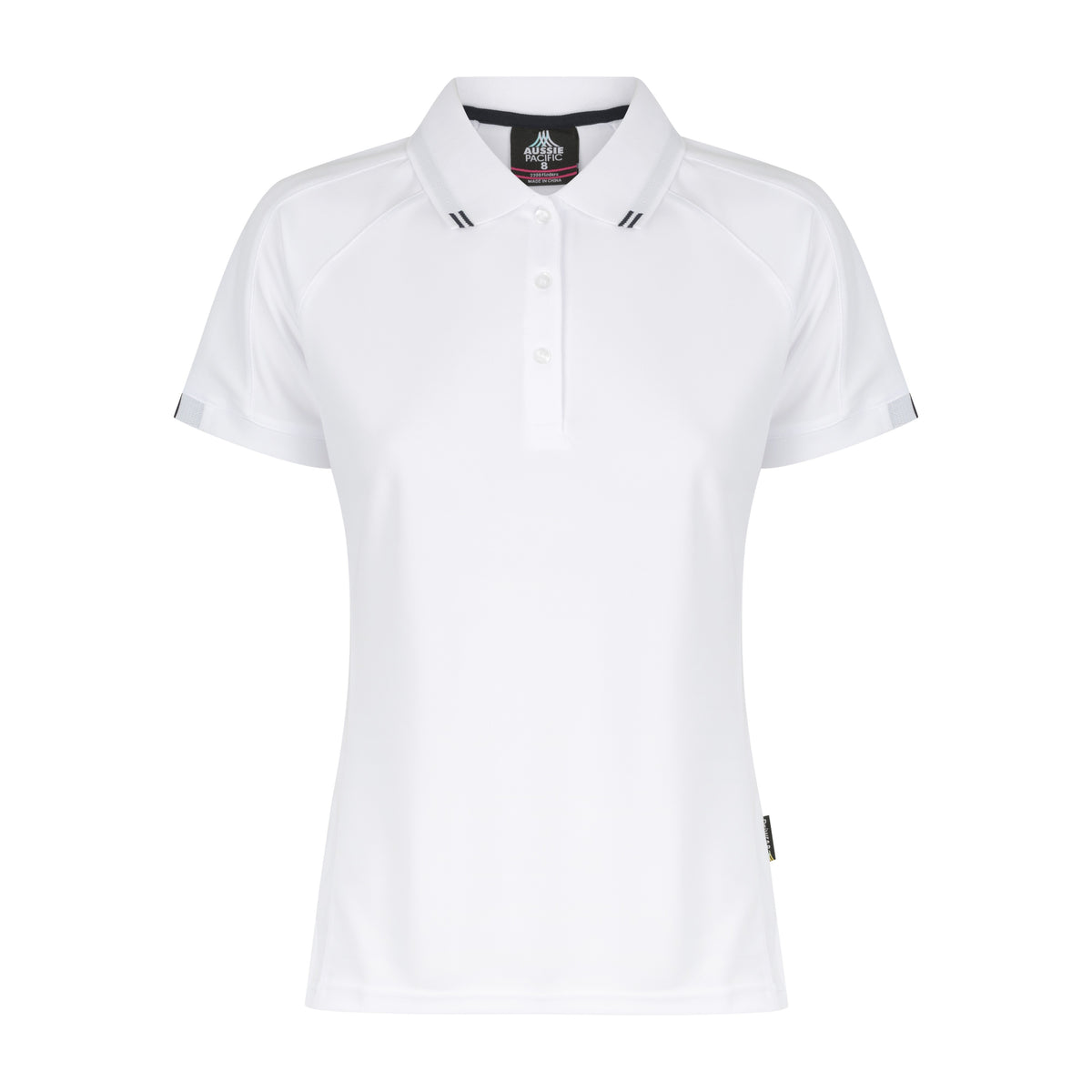 Aussie Pacific Flinders Womens Polo 2308 in White/Navy