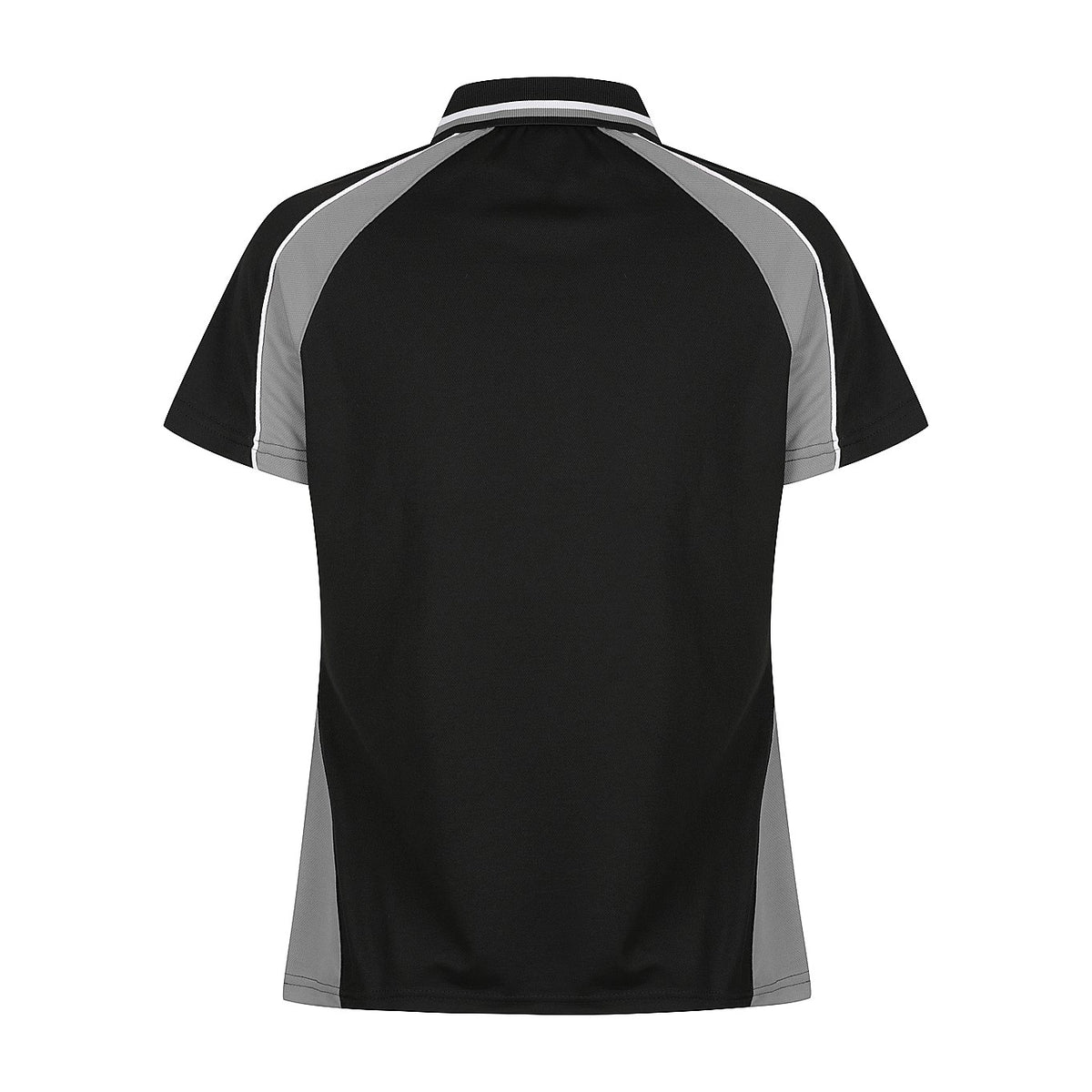 Aussie Pacific Panorama Womens Polo 2309 in Black/Ashe/White, back view
