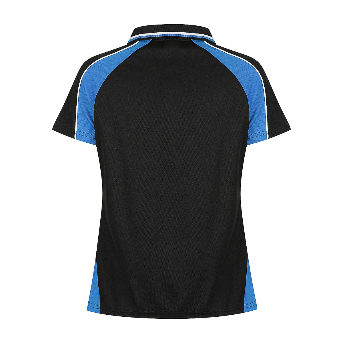 Aussie Pacific Panorama Womens Polo 2309 in Black/Electric Royal/White