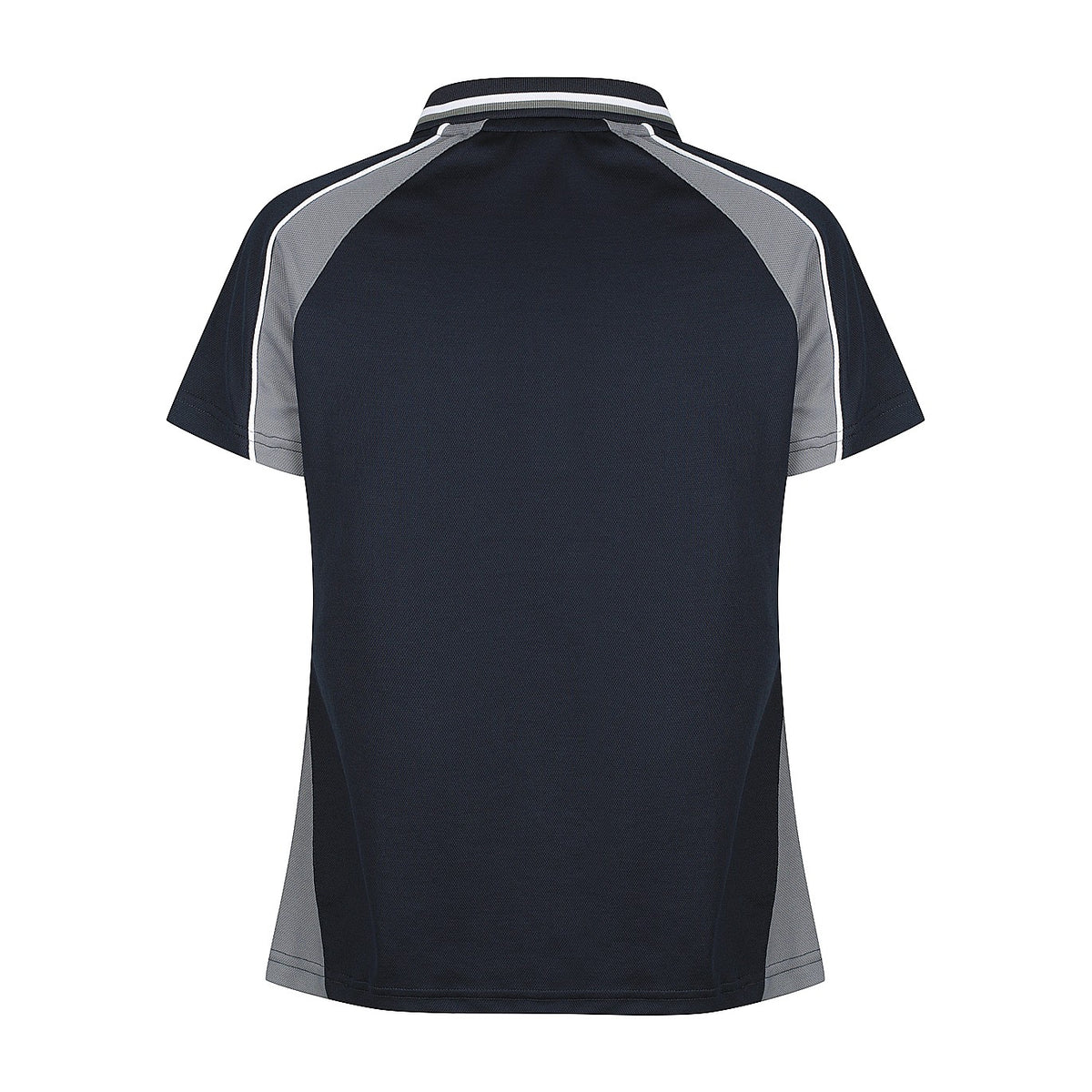 Aussie Pacific Panorama Womens Polo 2309 in Navy/Ashe/White, back view